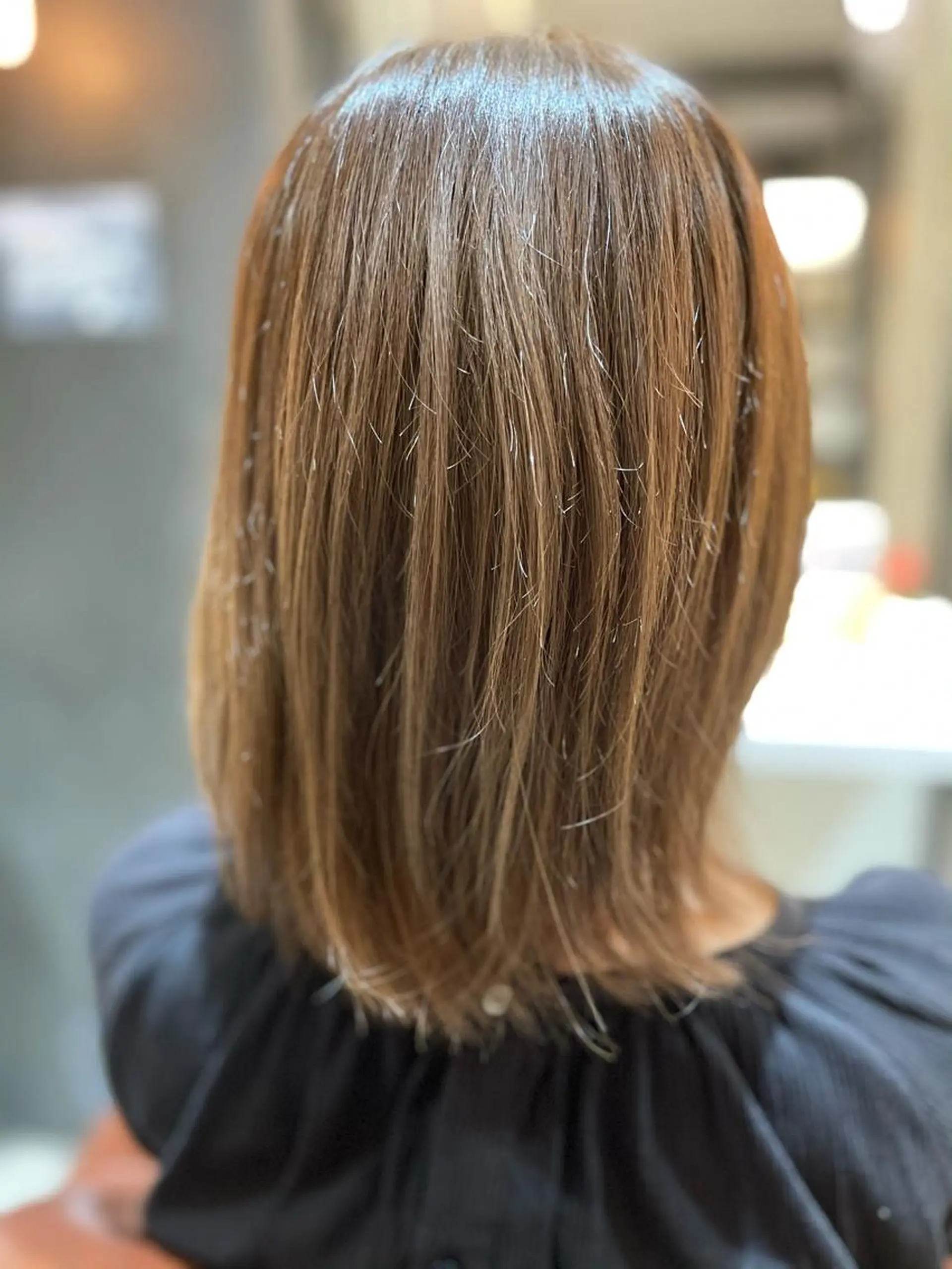 ミディアム カット ヘアカラー トリートメント Avery NEWYORK所属・Avery SHINのヘアスタイル