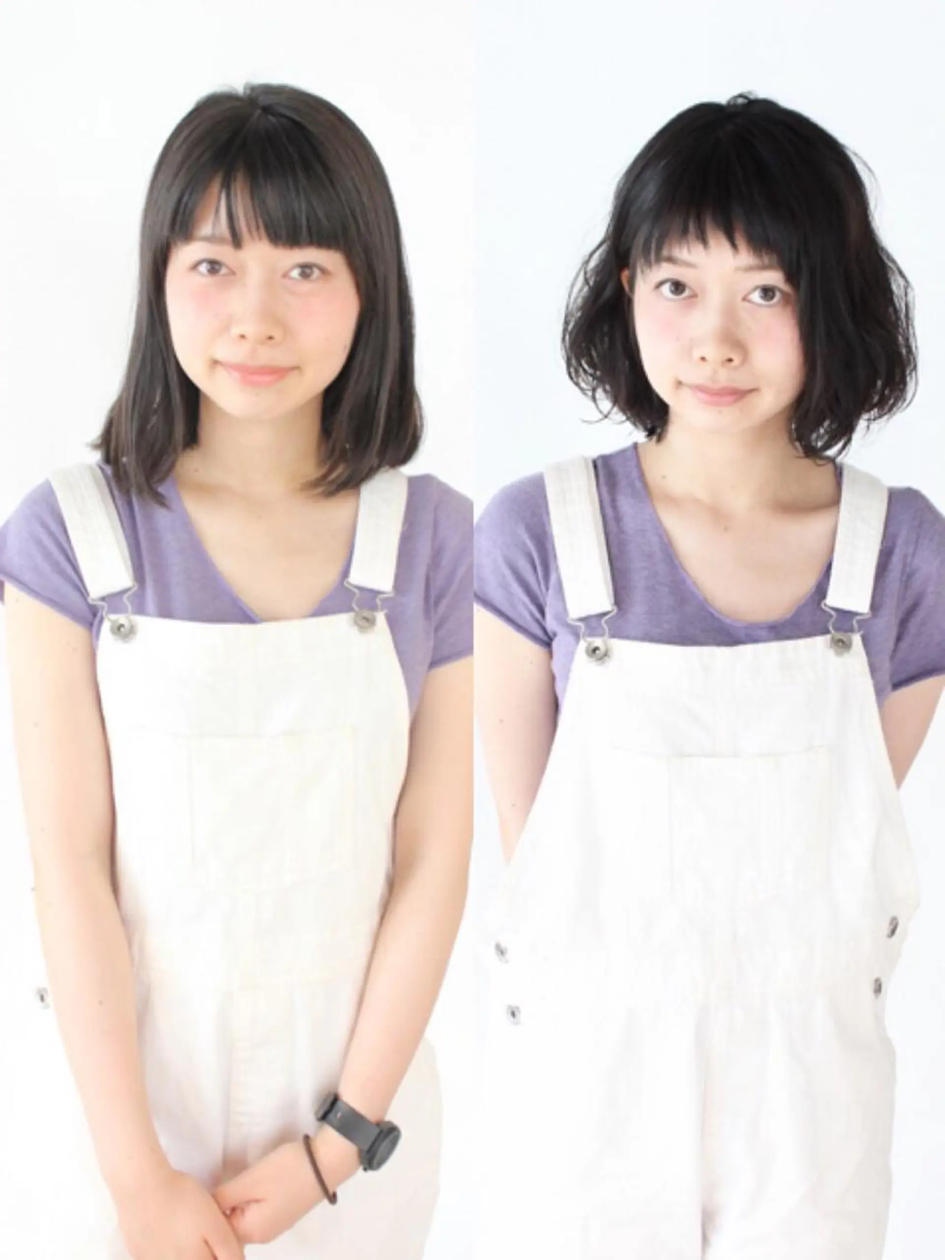 ミディアム 河野 薫のヘアスタイル