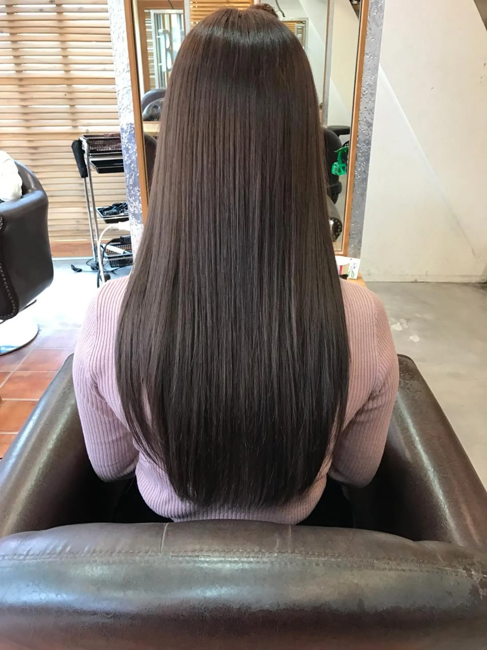 ロング カラー アッシュ ピンクカラー トリートメント ACT仙川所属・みうら ミウラのヘアスタイル