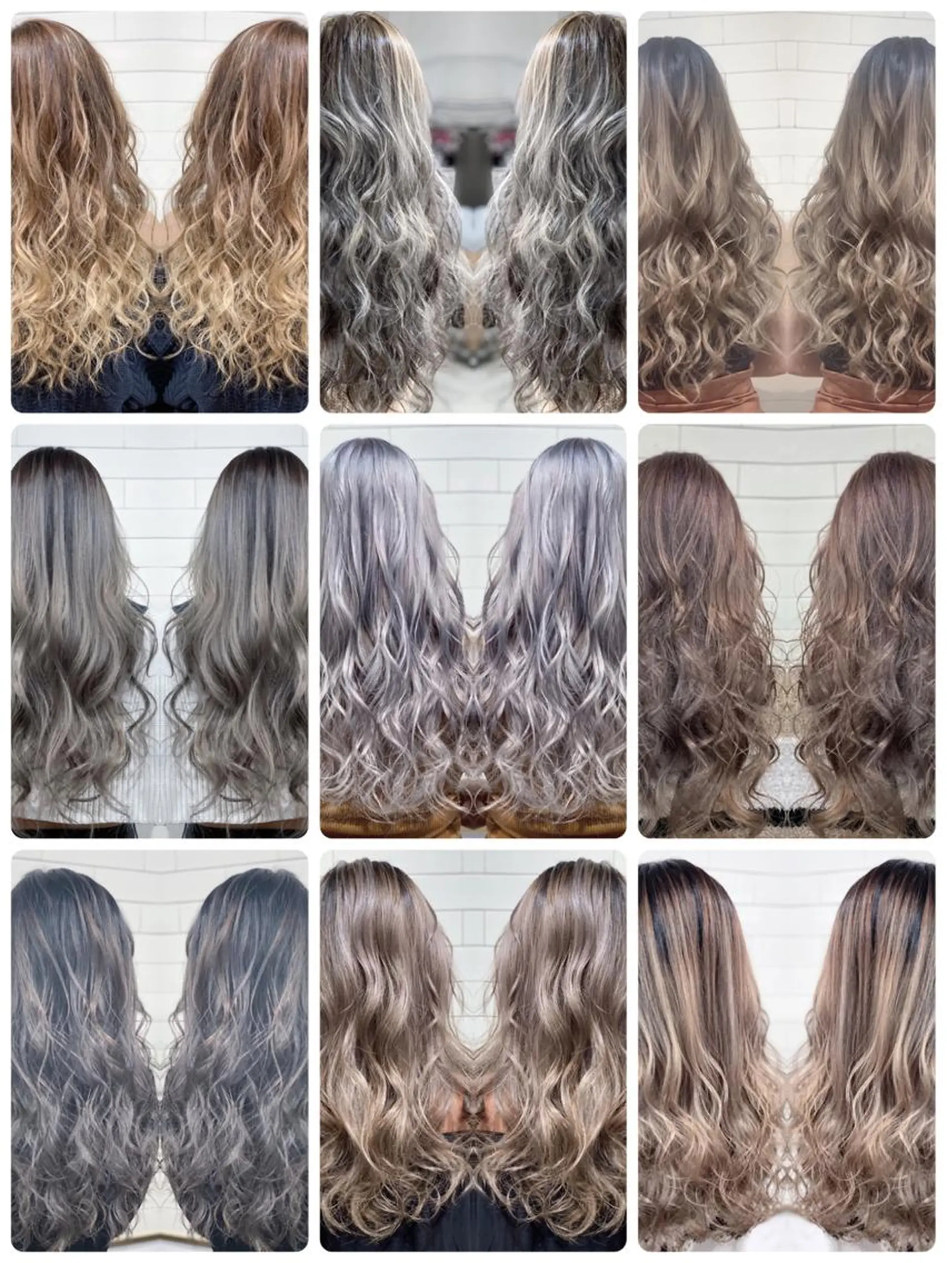 ロング カラー ヘアアレンジ カット ヘアカラー トリートメント 髪質改善×ハイトーン 中田啄也のヘアスタイル