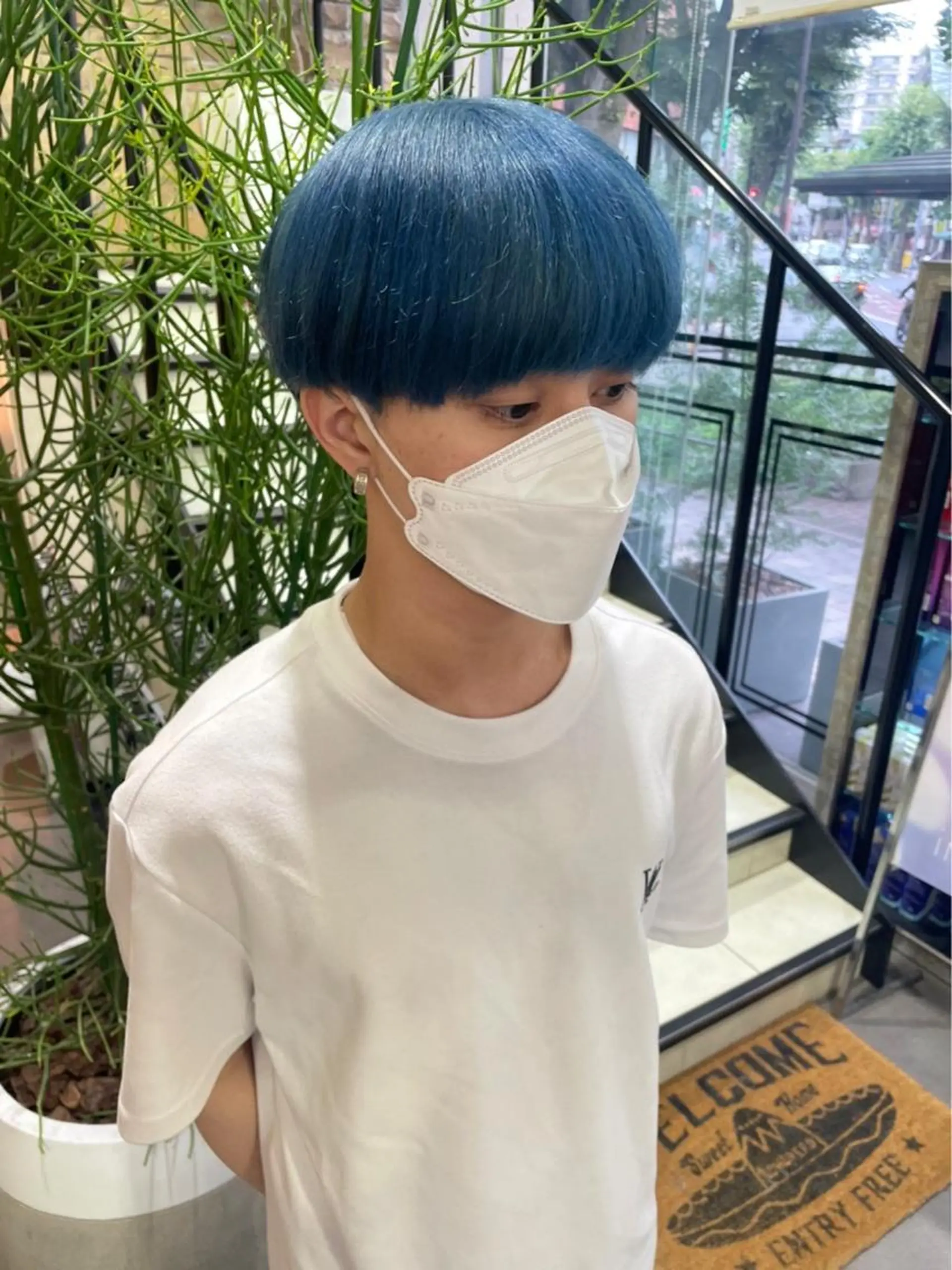 ショート カラー メンズ メンズハイトーン ハイトーンカラー メンズカット松戸/韓 国/メンズパーマ航太のヘアスタイル