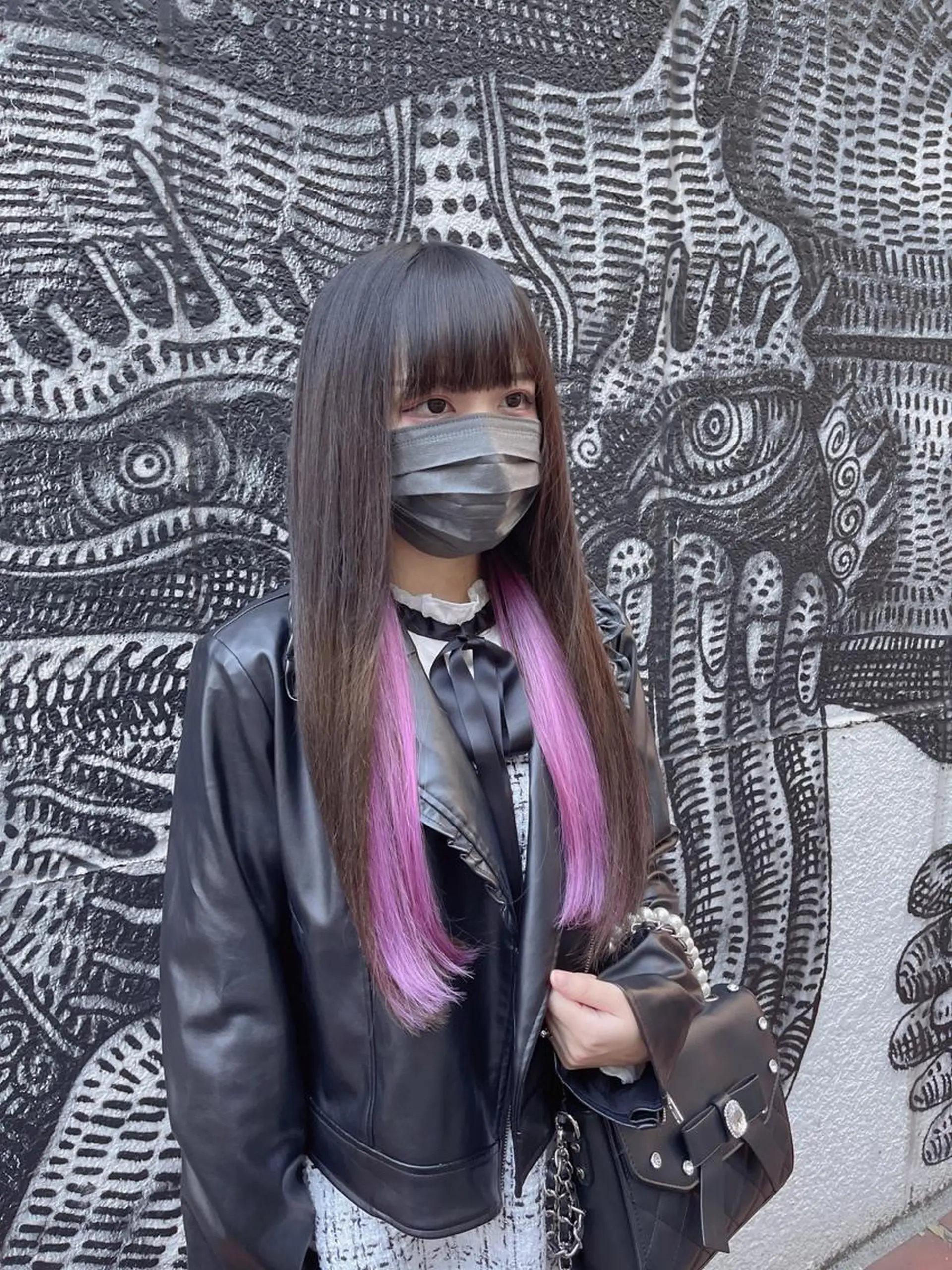 ロング カラー ヘアアレンジ 編み込みエクステ インナーカラー エクステ ロング 🌈派手髪エクステ ブレイズ🌈ひろとのヘアスタイル