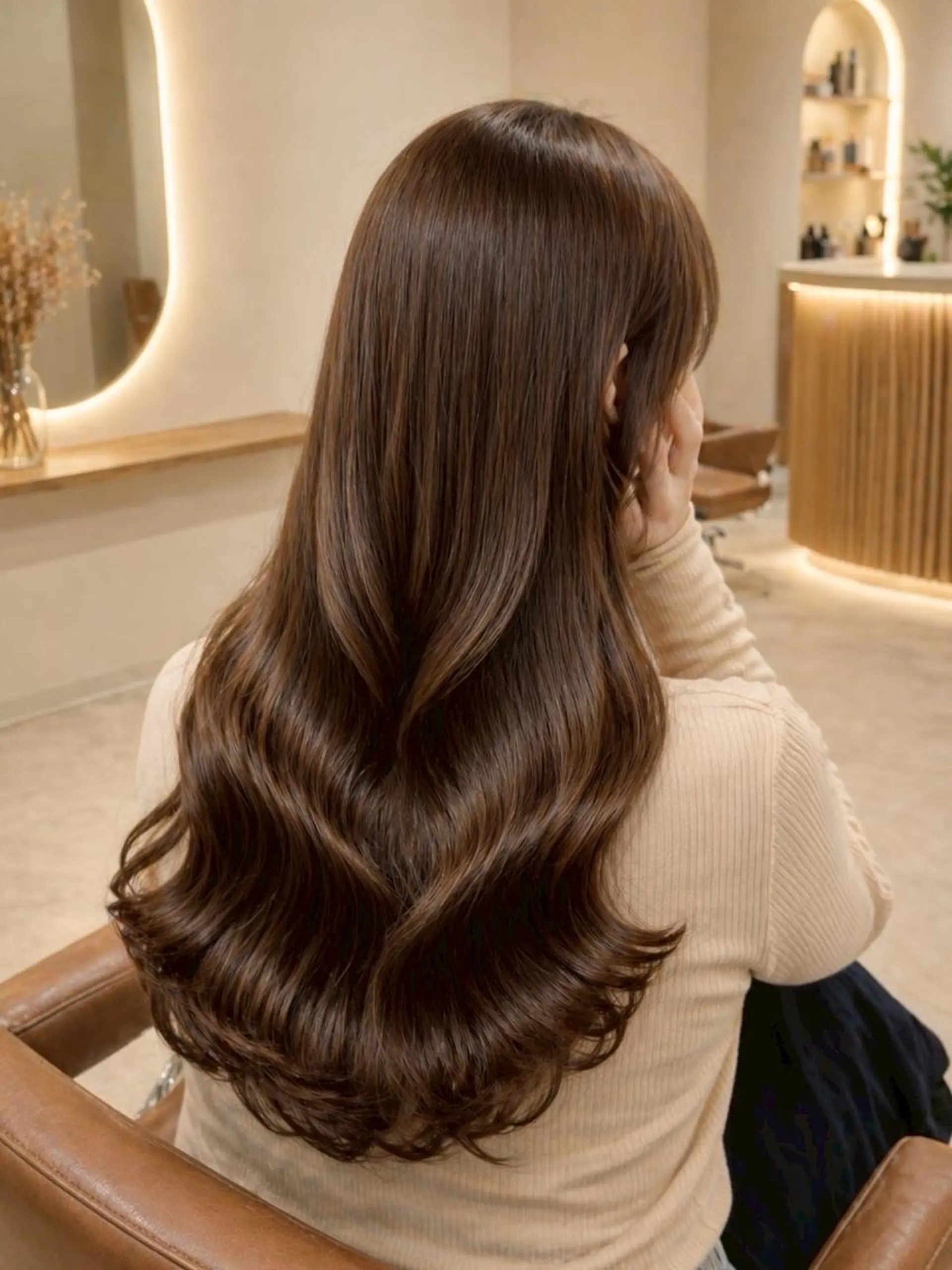 ロング ヘアカラー トリートメント 縮毛矯正/ショート 長岡/姉崎宏実🌿のヘアスタイル