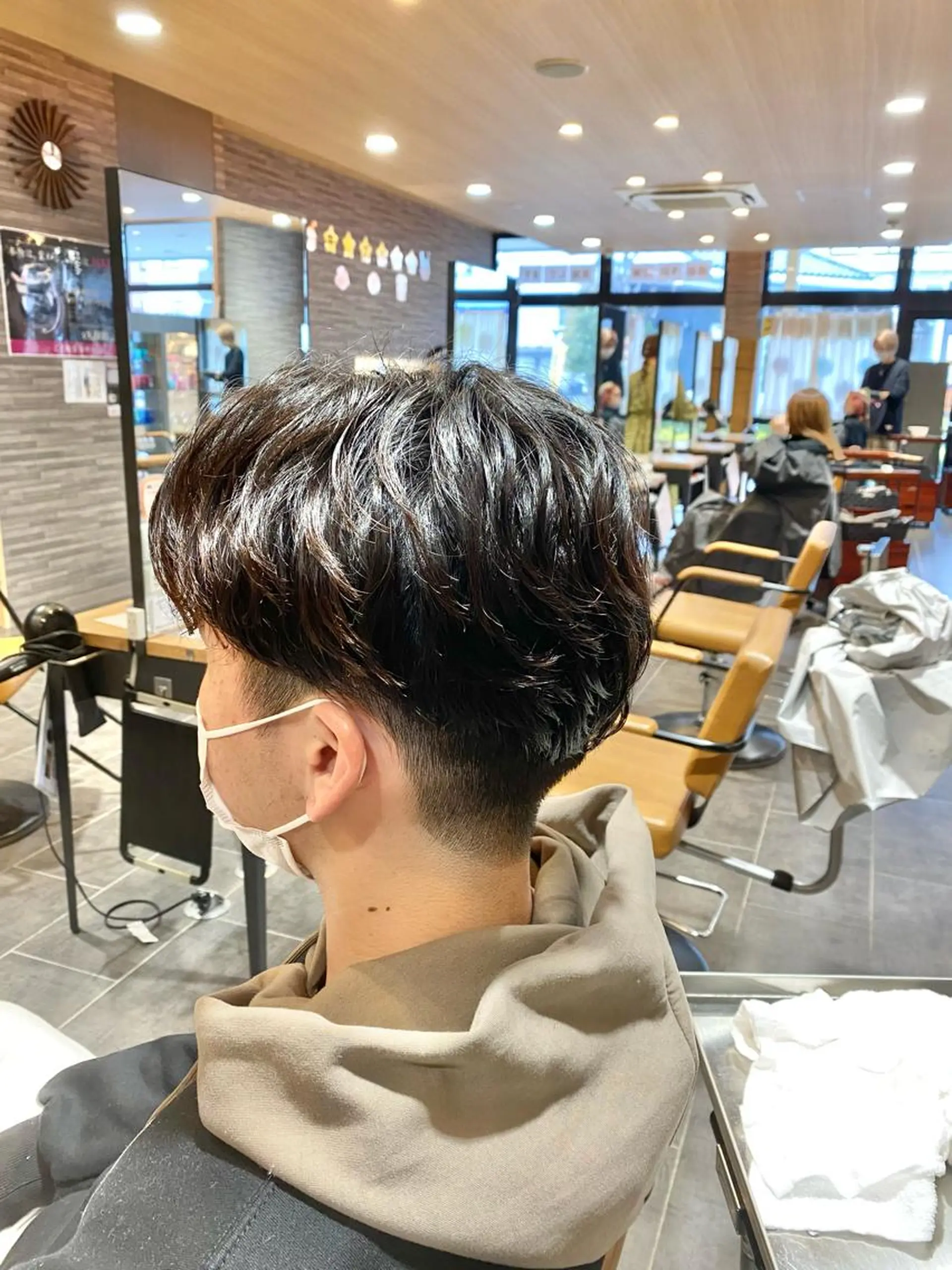 パーマ メンズ カット パーマ 尾崎 優也のヘアスタイル
