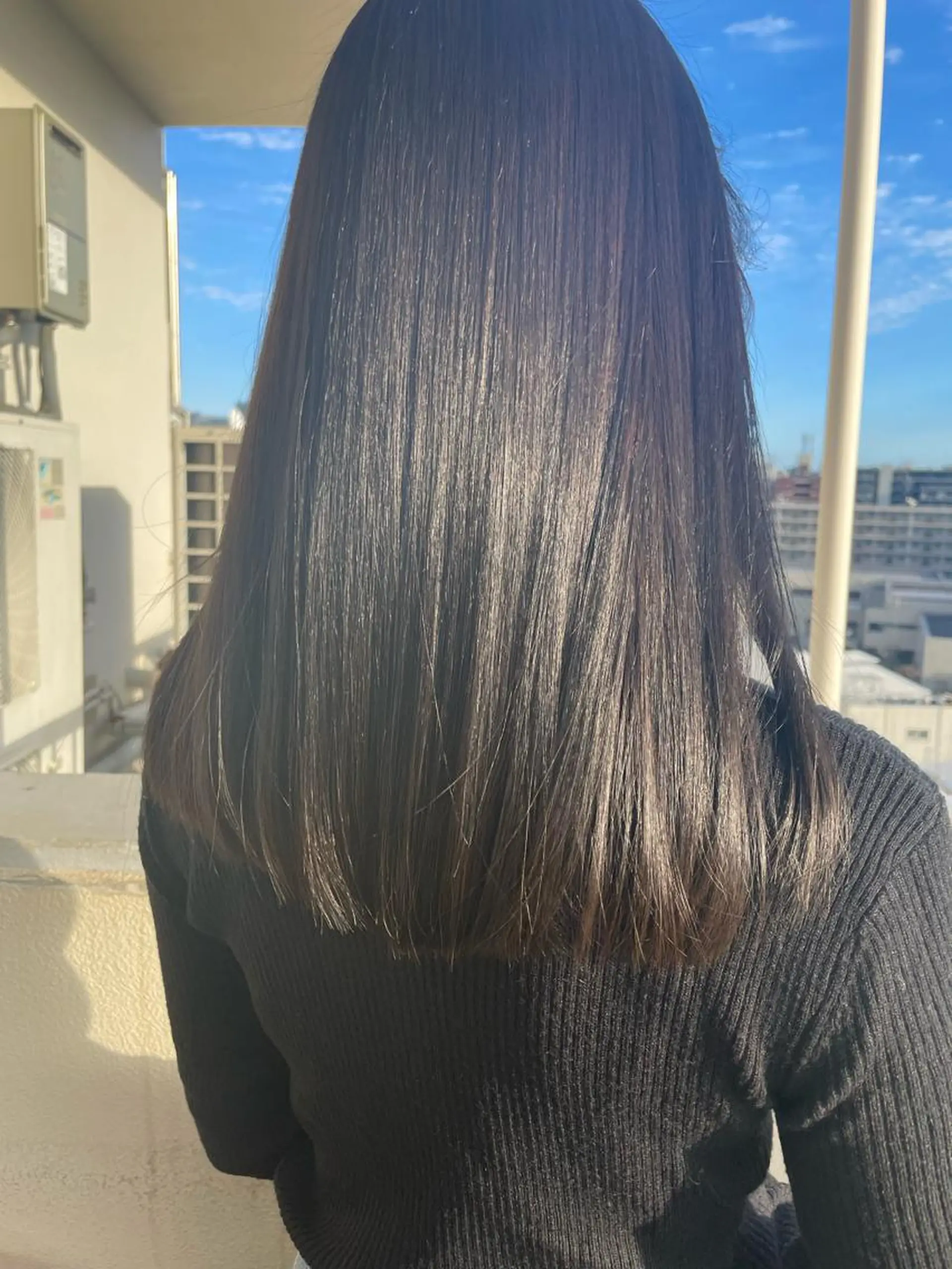 セミロング カラー 透けるカラー💐 maeのヘアスタイル