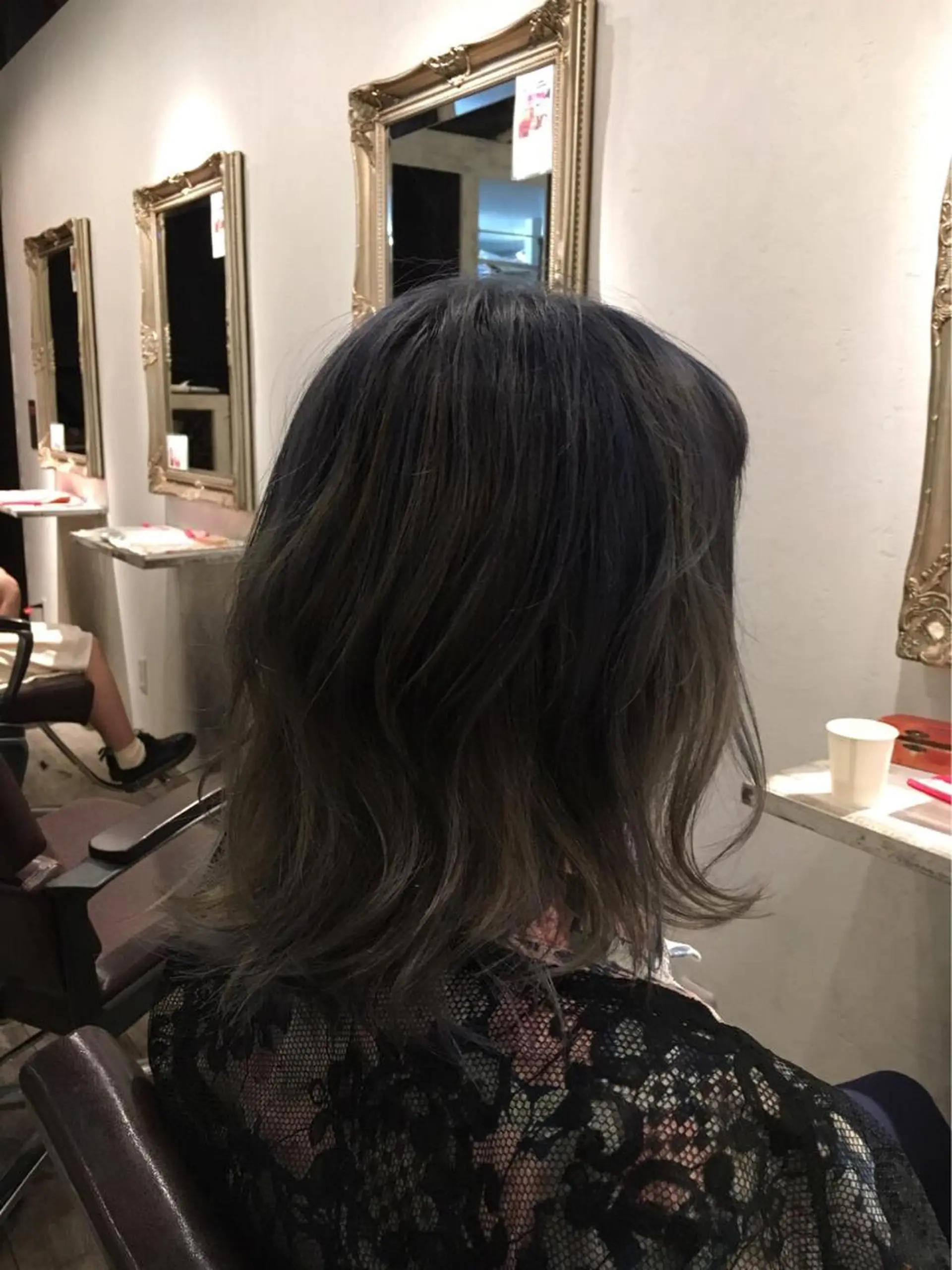 ショート カラー アディクシーカラー ブルーカラー ブルージュ JILBLAN京都 ショート/ハイライトのヘアスタイル