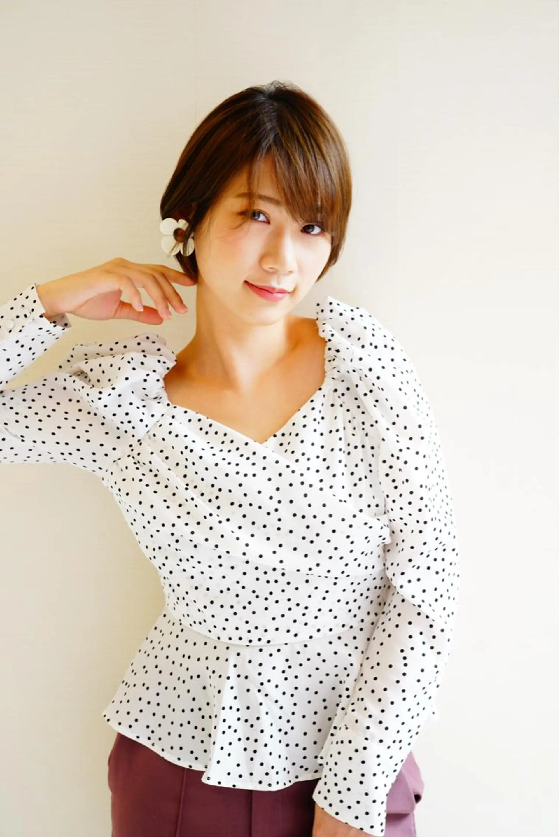 ショート カラー カット ヘッドスパ 小顔レイヤー/ ベージュ🤍Rieのヘアスタイル