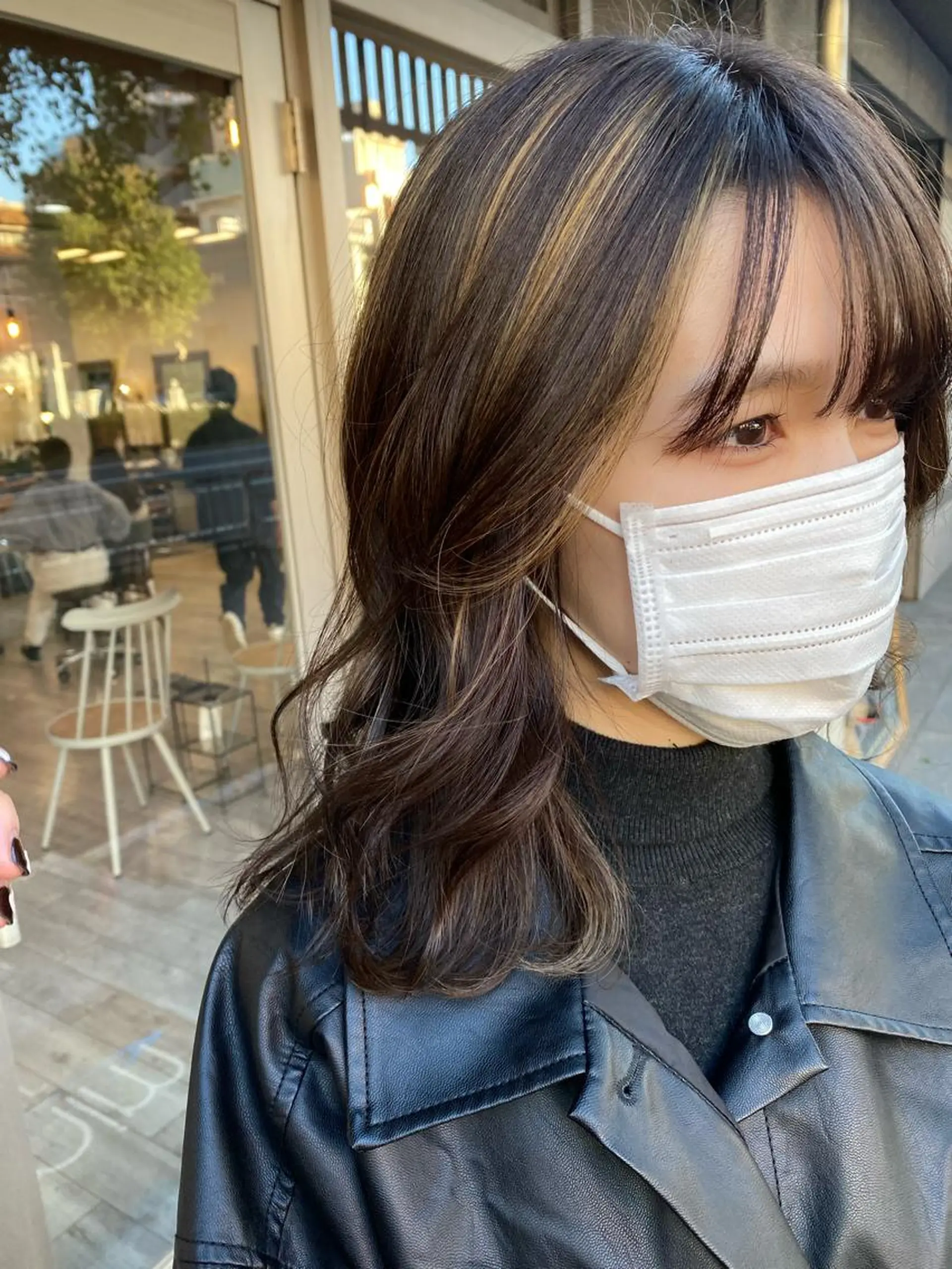 セミロング カラー ハイライトカラー ハイライト ｲﾁｶﾜ ﾐｵ/ minim hairのヘアスタイル