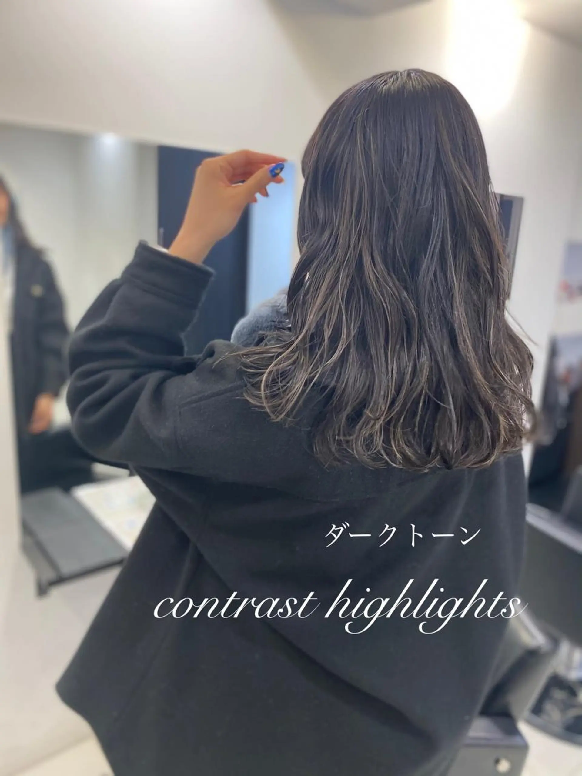 ロング カラー ハイライトカラー ハイライト opus 店長大和 レイヤー/赤み消しのヘアスタイル