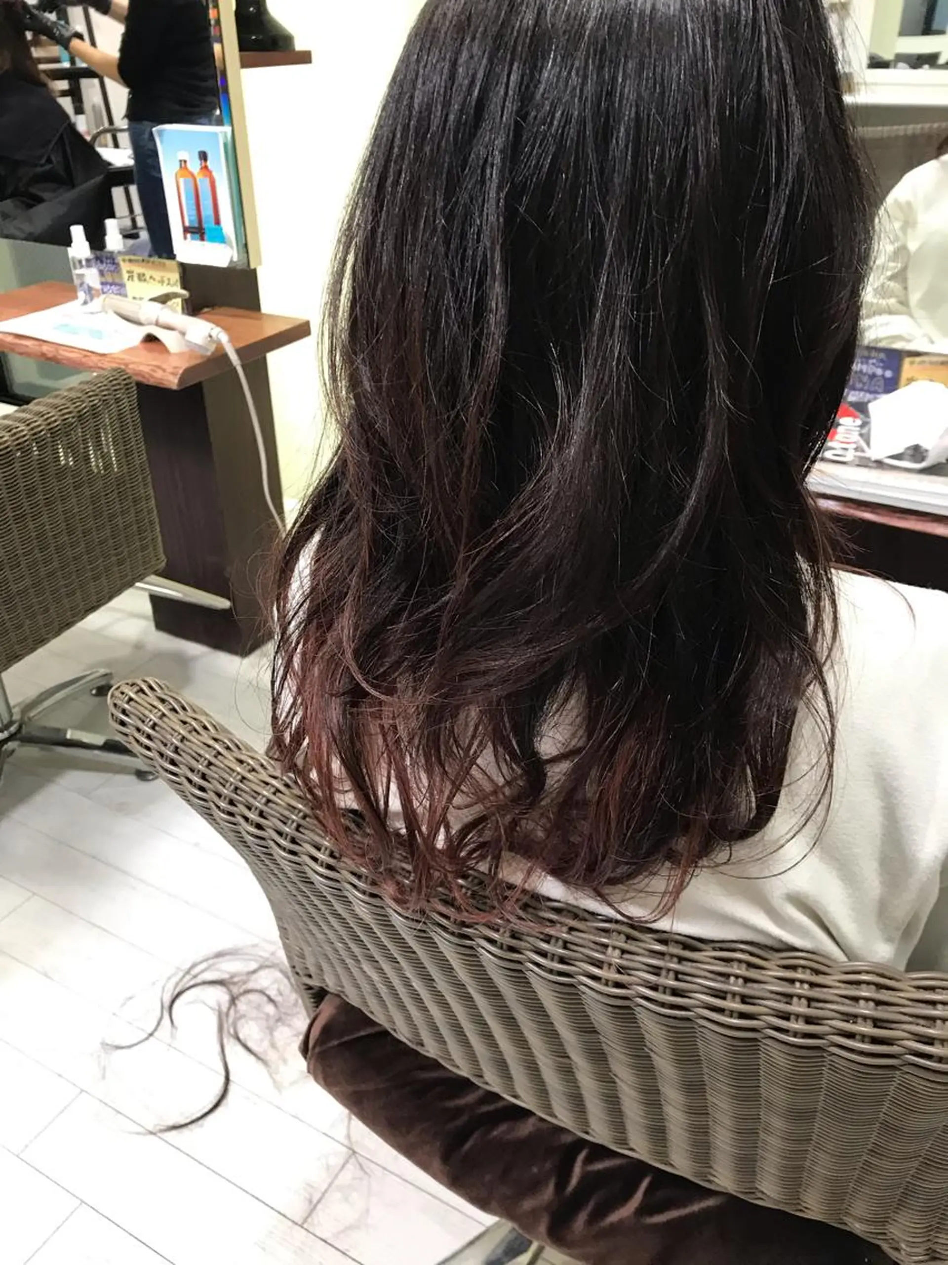 ロング カラー グラデーションカラー ママ美容師 ＊ヒマワリのヘアスタイル