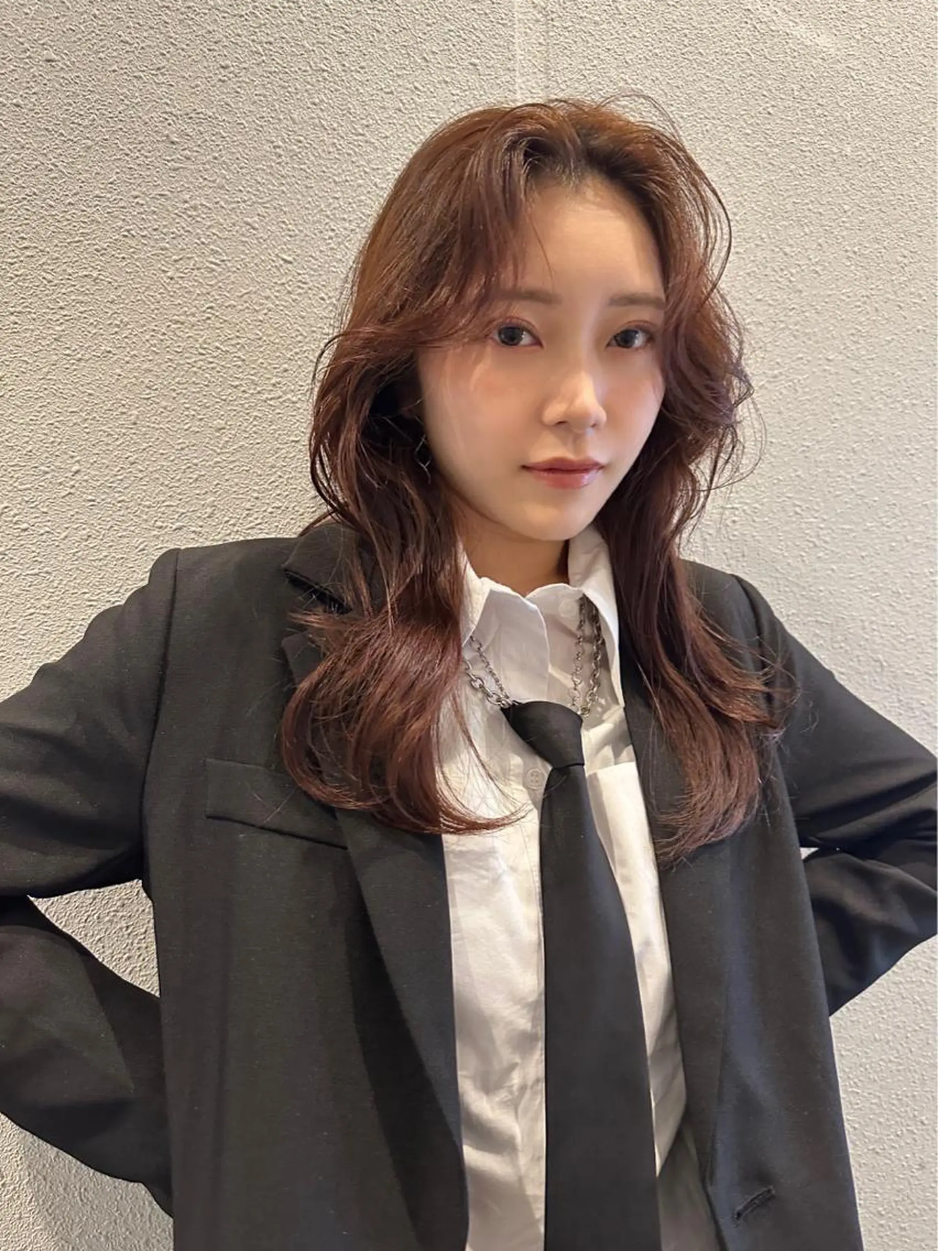 ミディアム 小顔カット カット レイヤー/ブリーチ ♥️【木坂 桃歌】のヘアスタイル