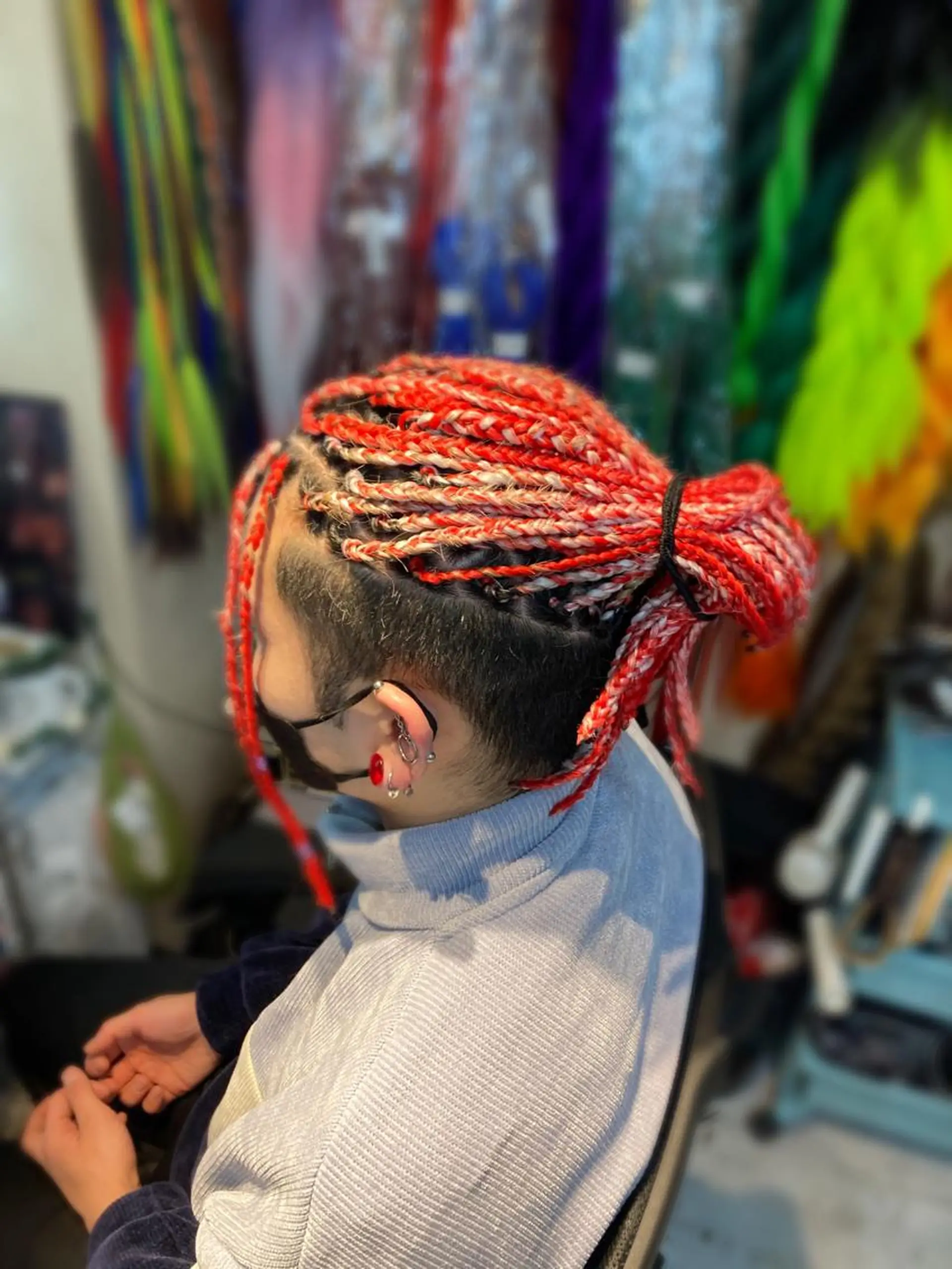 ミディアム エクステ 髪に魔法をかける🪄 💖💫編み込みヘアのヘアスタイル