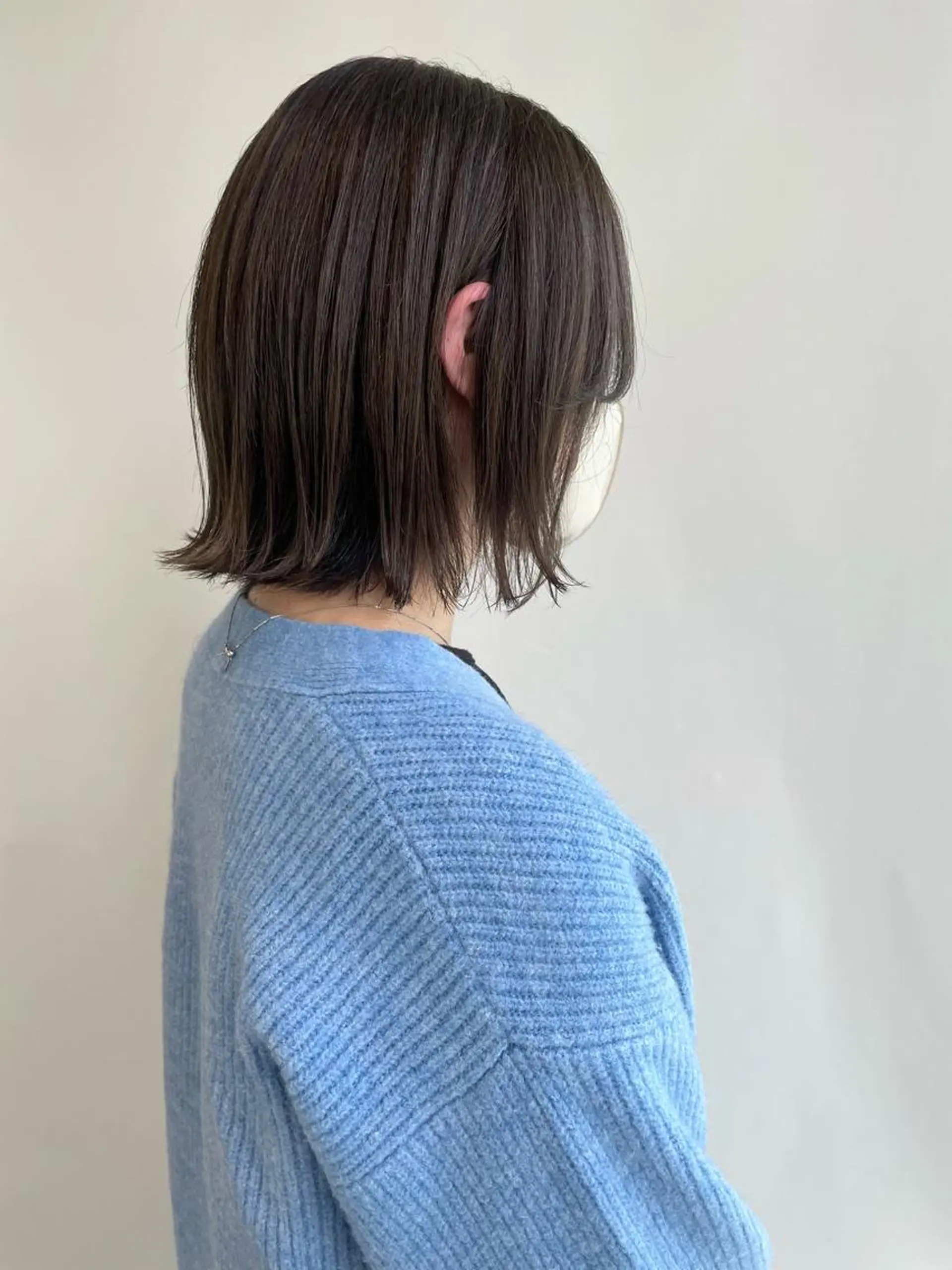ミディアム カラー カット ヘアカラー トリートメント 山口 莉奈のヘアスタイル