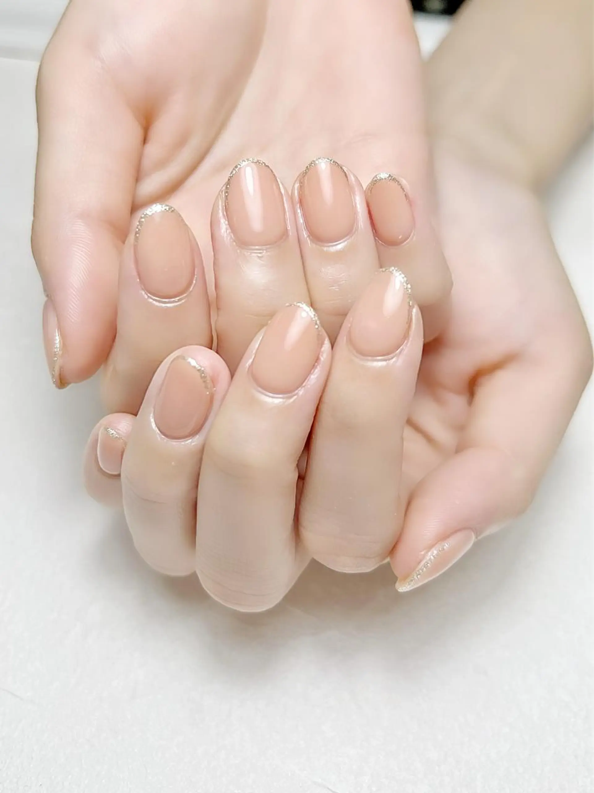 ネイル ガーリー ラメ(グリッター) オフィスネイル rouse nail RISATOのネイルデザイン