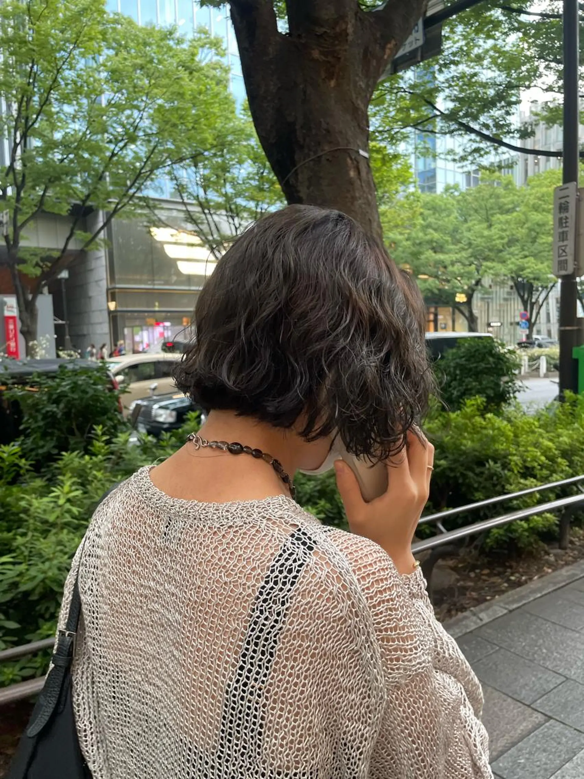 ミディアム カラー パーマ キッズ オトナヘア🌸 harukaのヘアスタイル