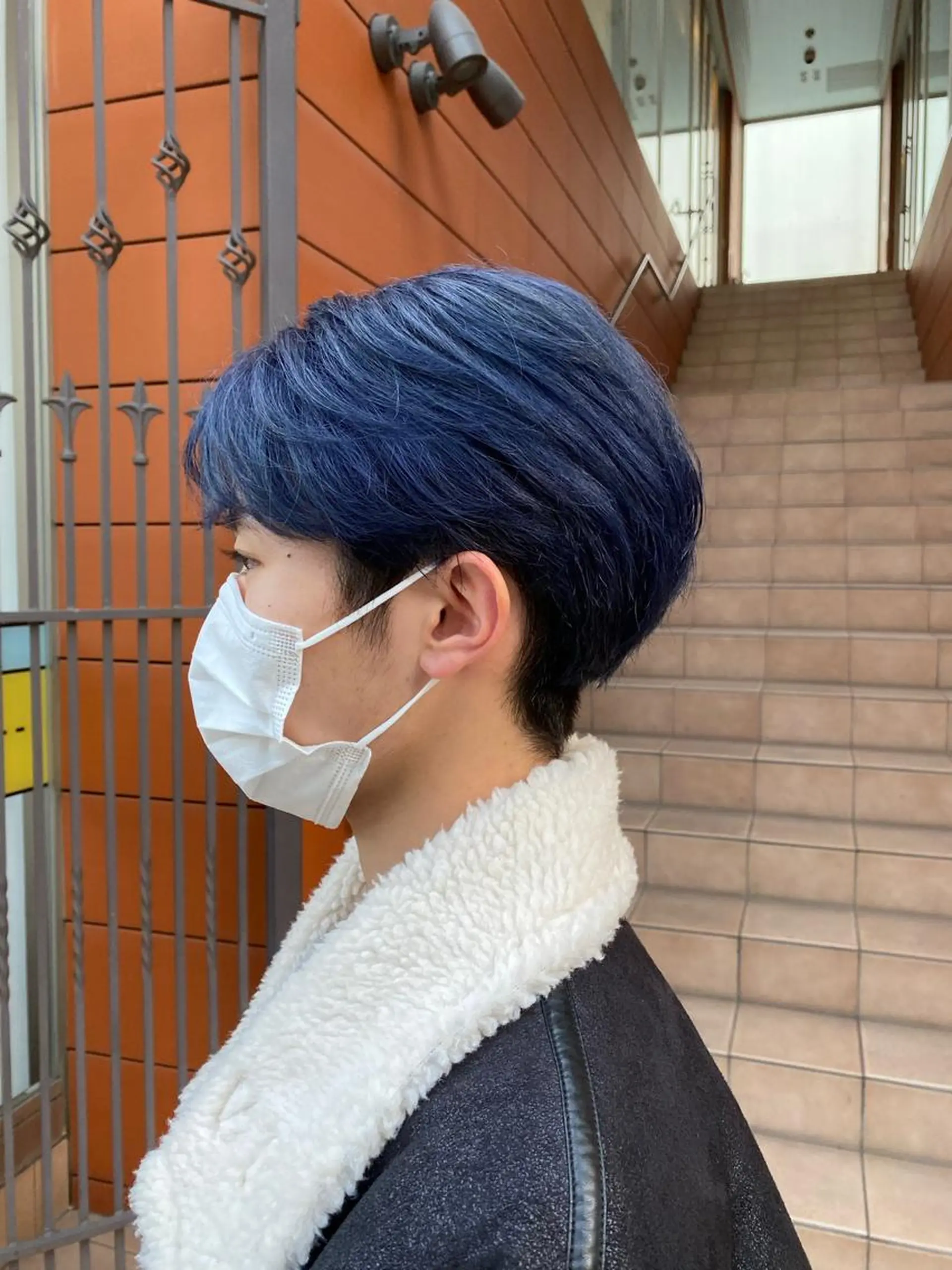 ショート メンズ センターパート 鈴木/ニュアンス パーマ/メンズのヘアスタイル