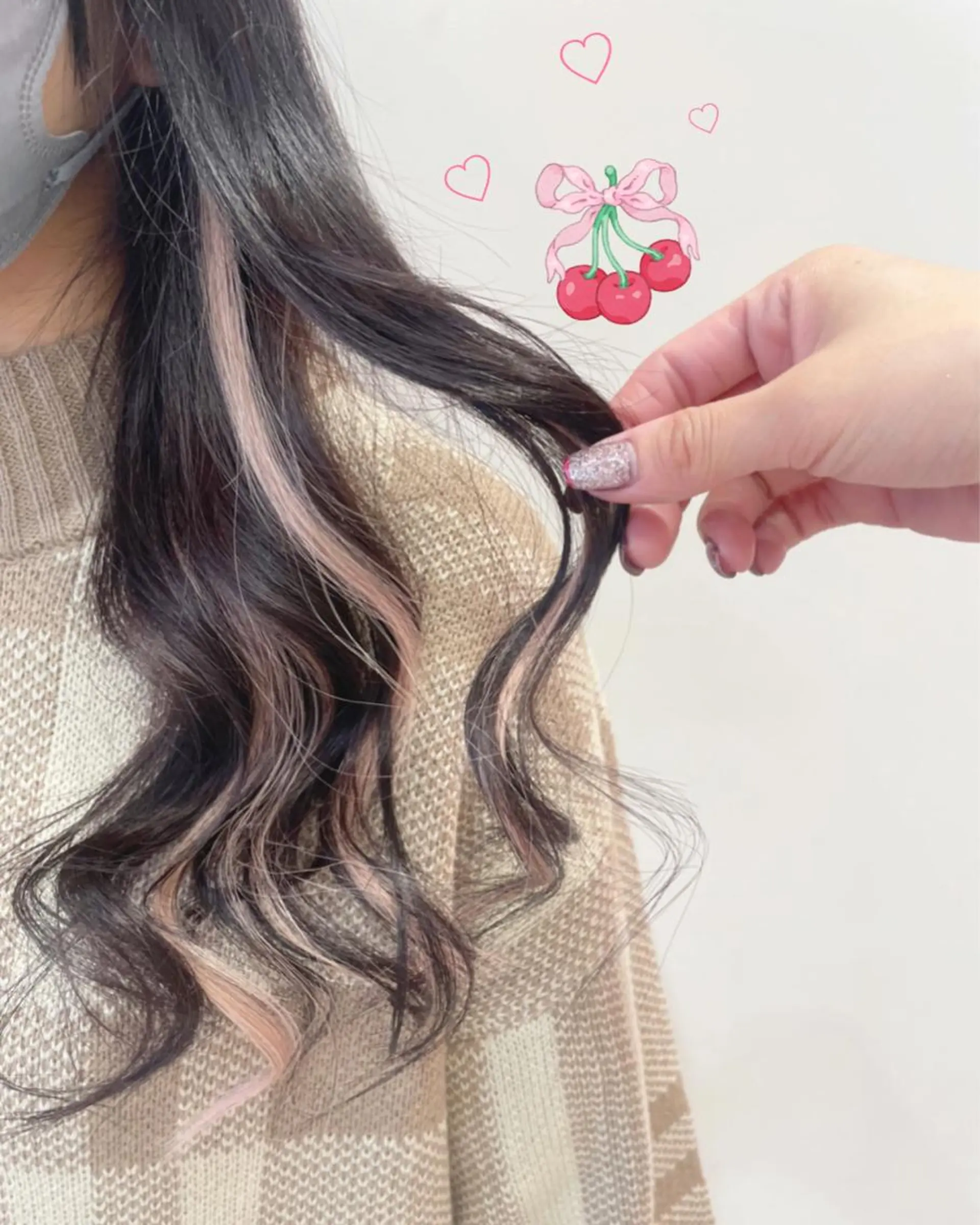 セミロング カラー ピンクカラー 新宿駅近♡個室 ♡関口三都季🌜のヘアスタイル