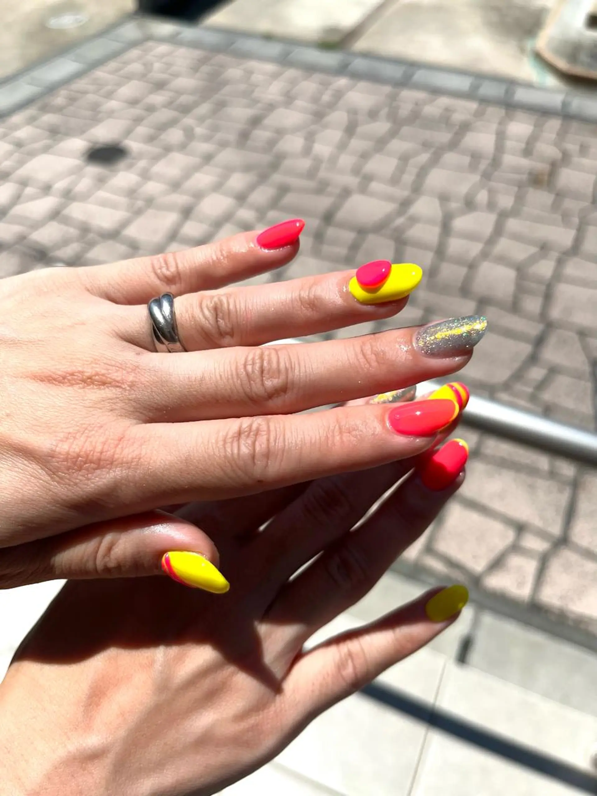ショート カラー キッズ ネイル 2DY NAIL SALONのネイルデザイン