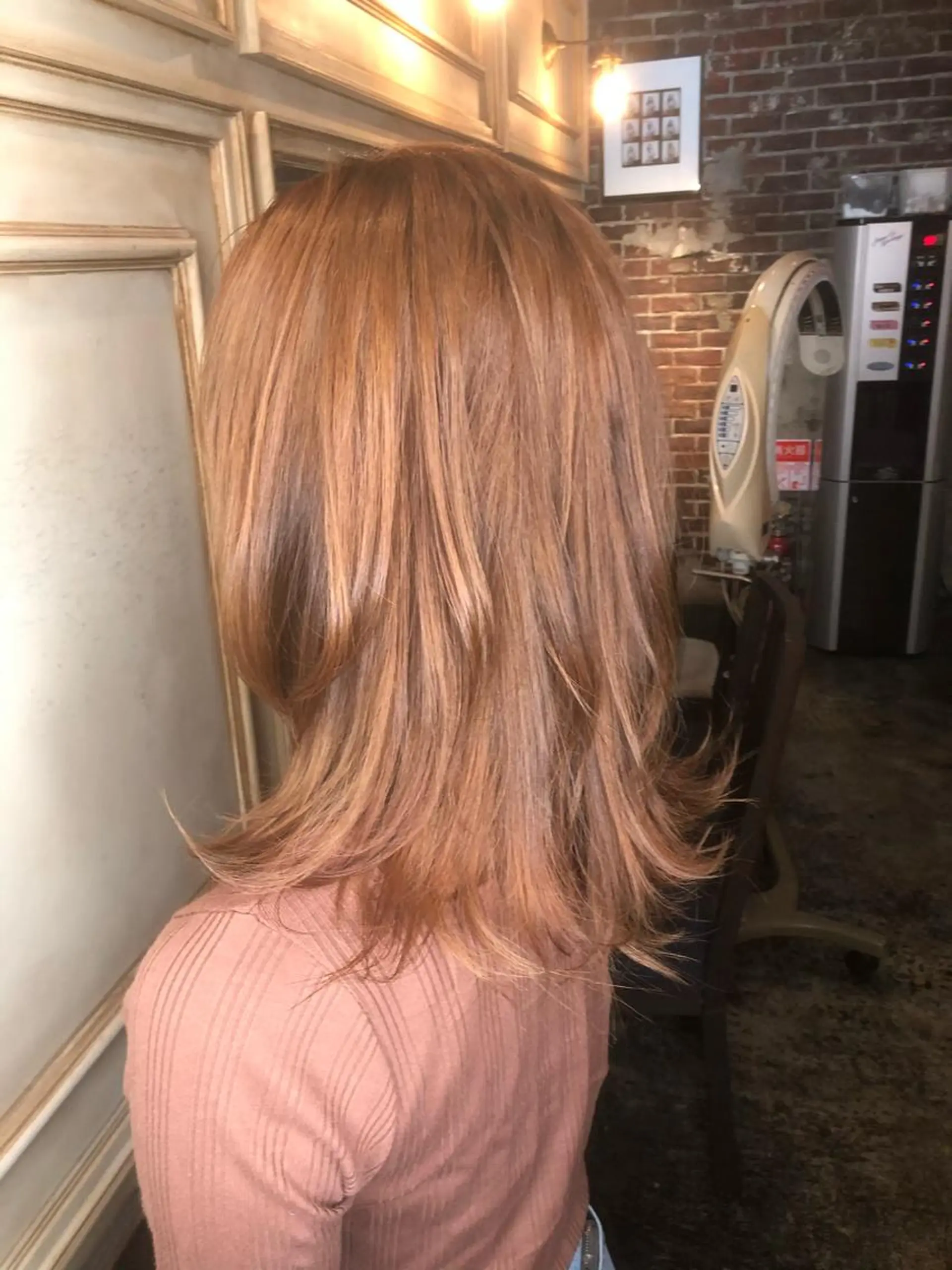 ミディアム カラー 藤木 雅俊のヘアスタイル