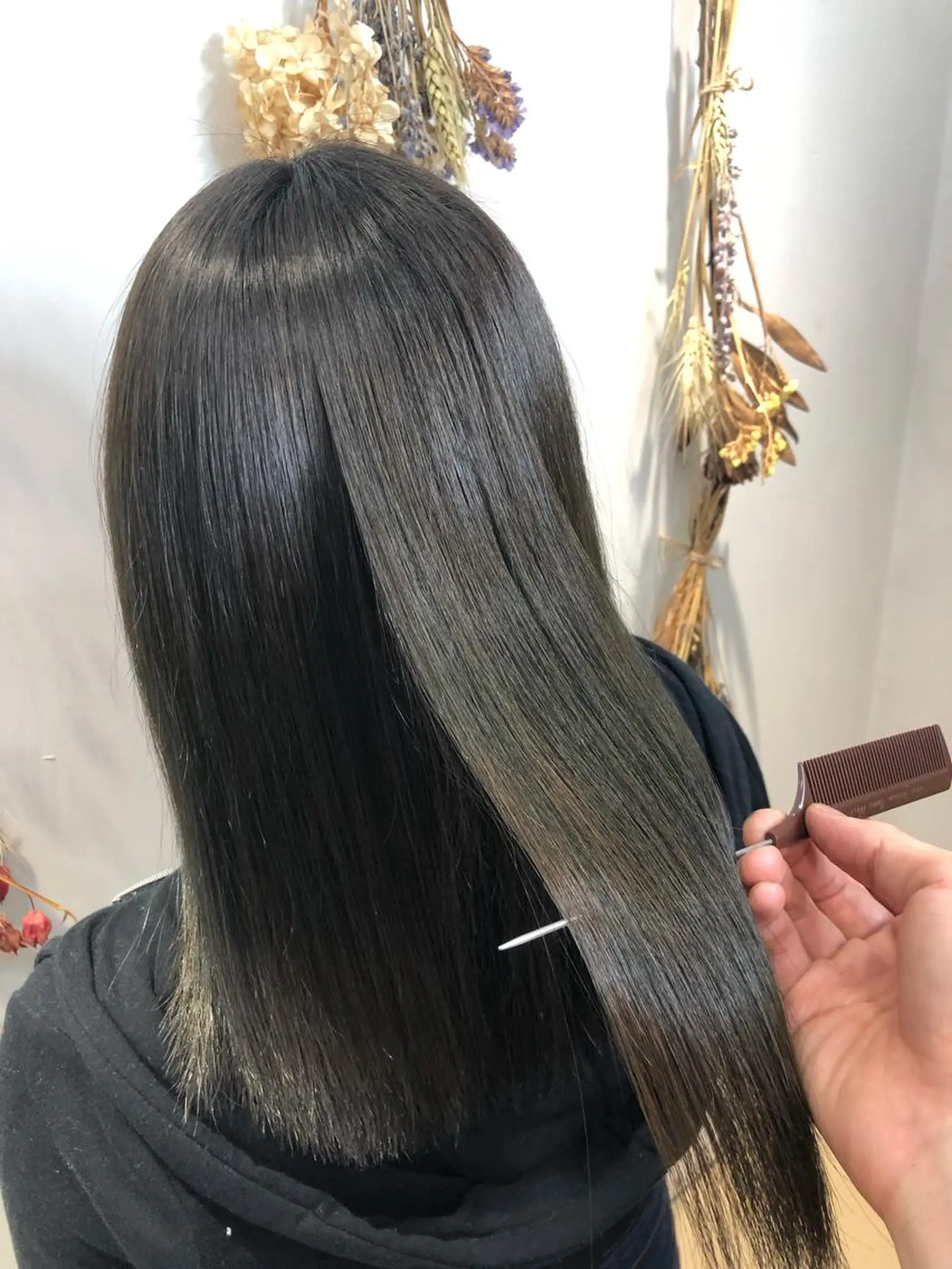 ロング 髪質改善 縮毛矯正 トリートメント 酸熱トリートメント コテ巻き風パーマ/ 髪質改善/河島恭平のヘアスタイル