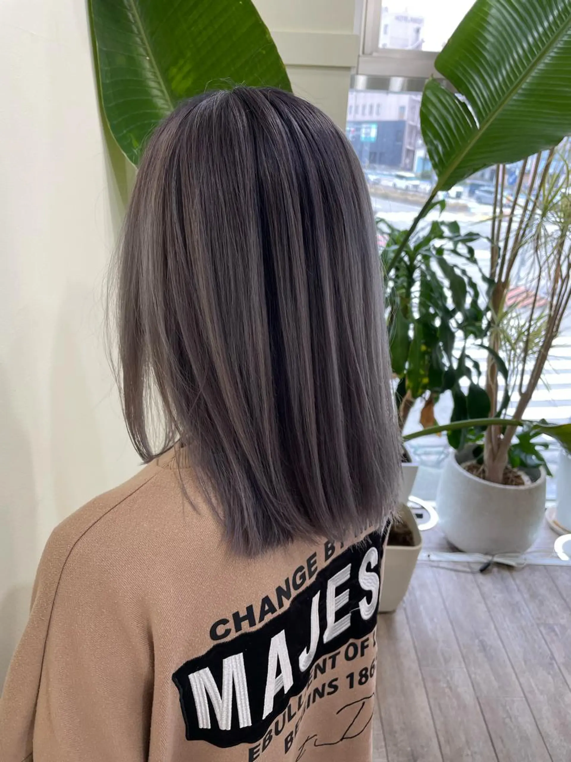 ミディアム カラー 編み込みエクステ プルエクステ シールエクステ ミディアムパーマ バレイヤージュ カット ヘアカラー WEST OLAND加藤圭介のヘアスタイル