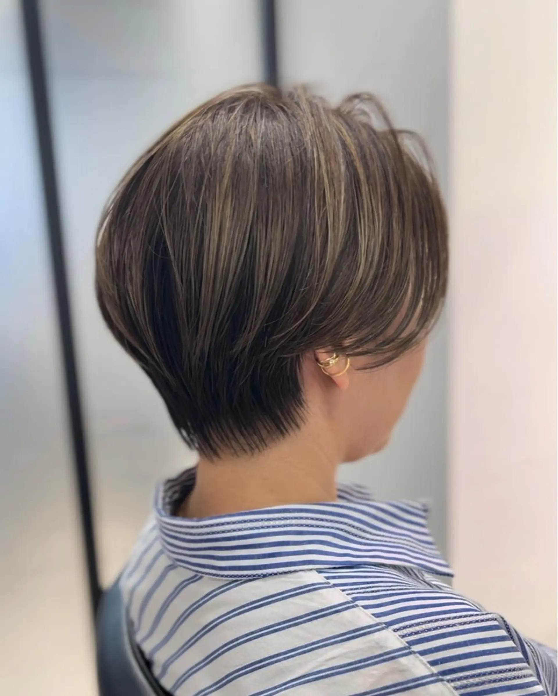 ショート カラー ハンサムショート ハイライトカラー ハイライト ショートヘア ショートヘア、ボブ こやさん　コヤマのヘアスタイル