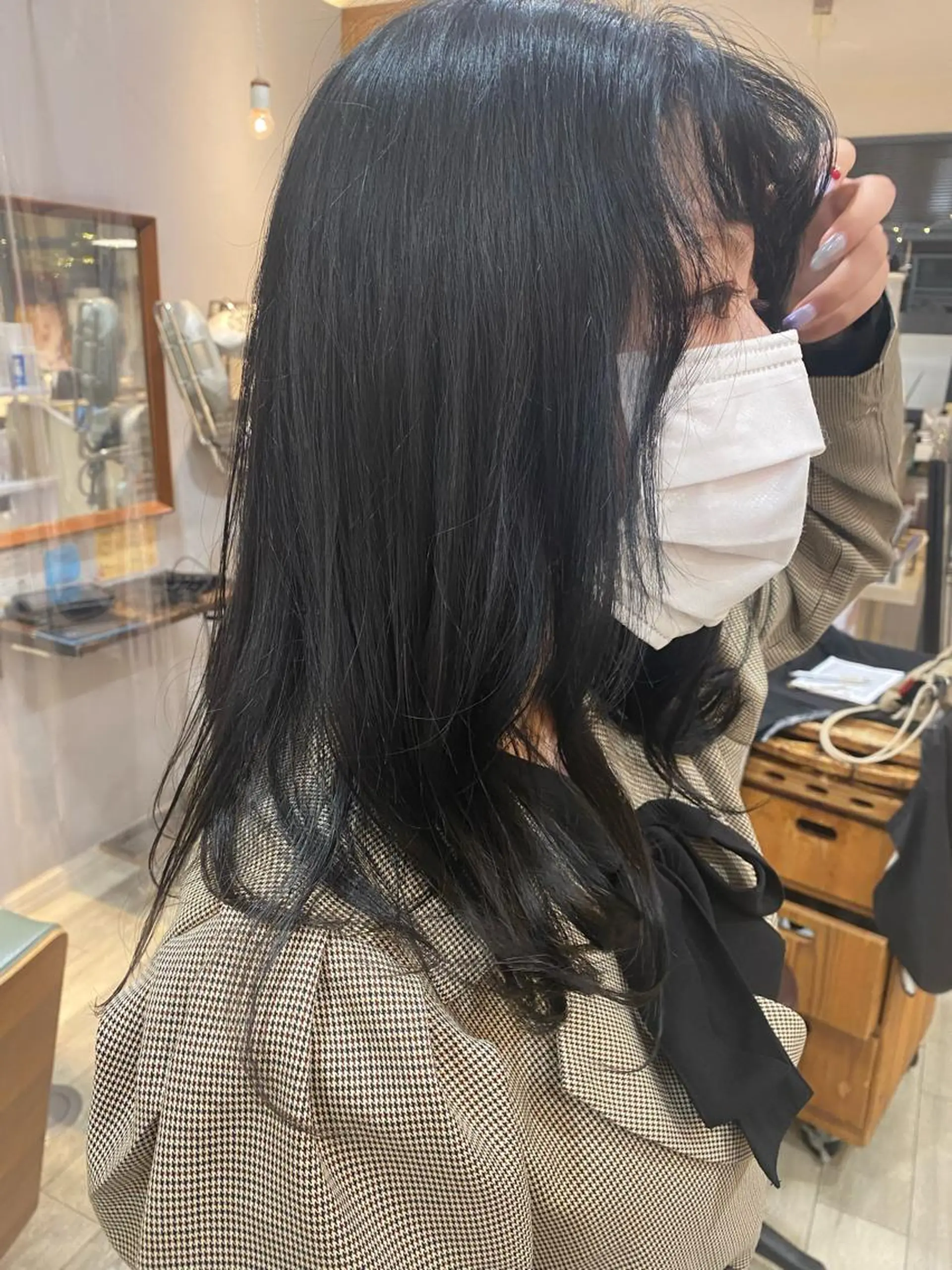 ロング カラー 原 なつみのヘアスタイル