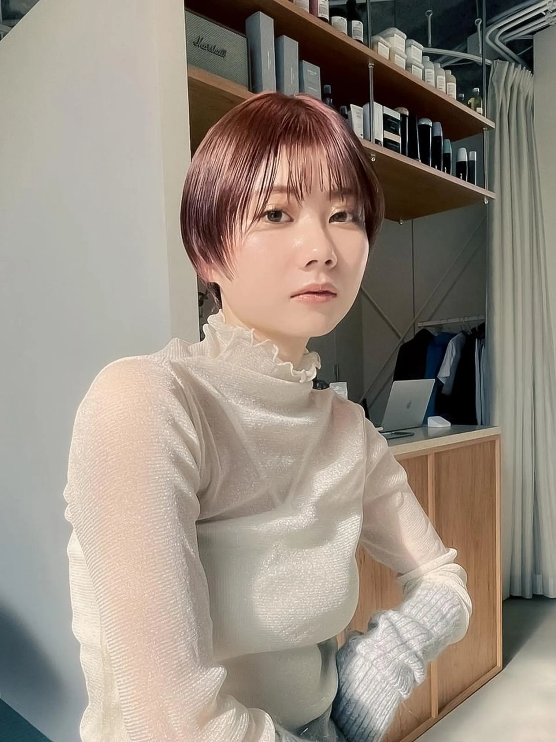 ミディアム ヘアカラー トリートメント yelm (official)のヘアスタイル