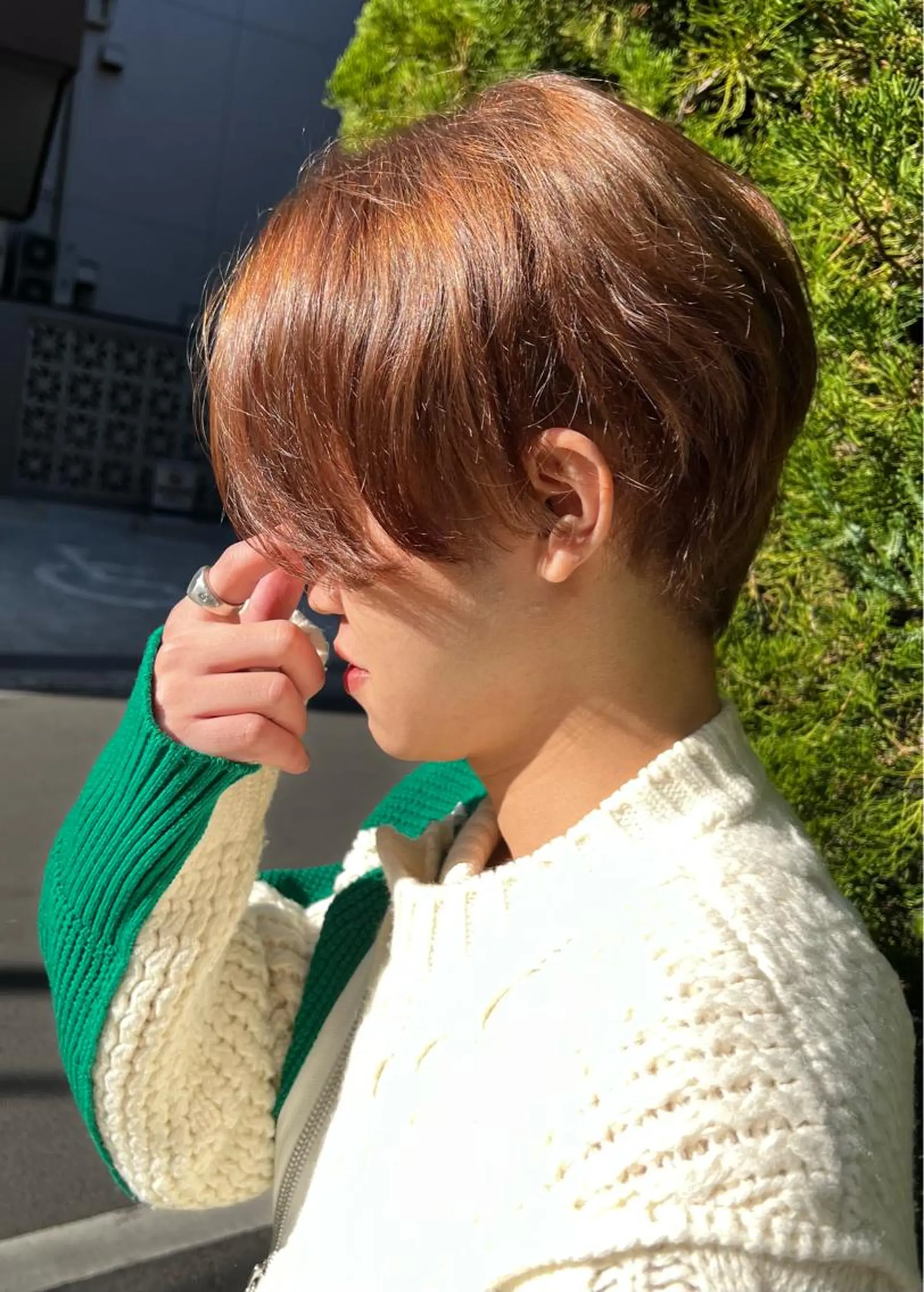 ショート カラー パーマ メンズ ブリーチカラー特化 U-topia小島のヘアスタイル