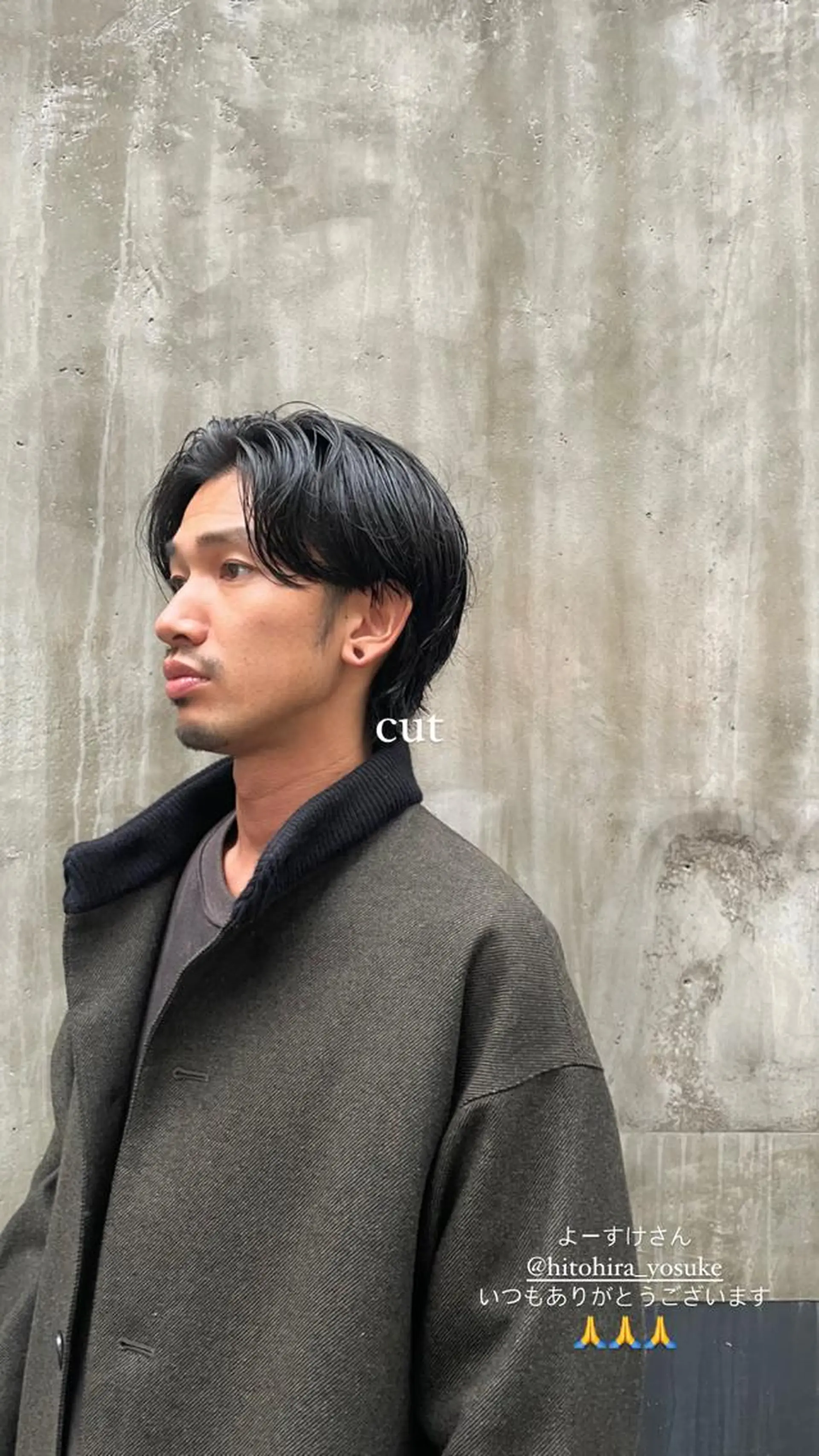 ミディアム パーマ メンズ ニュアンスパーマ/ メンズカット田島勇樹のヘアスタイル