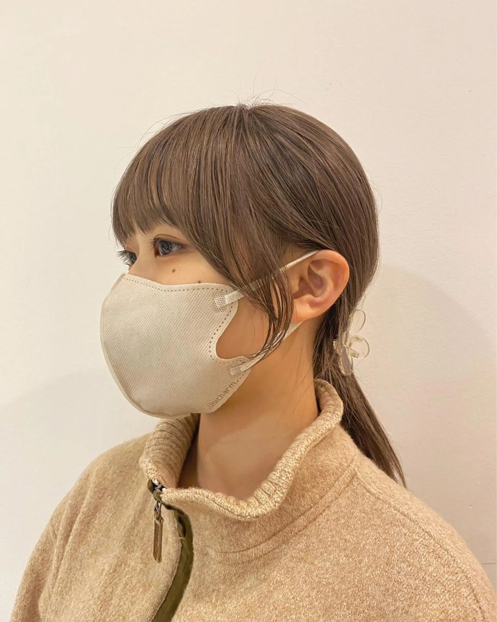 ミディアム 顔周りカット カット トリートメント 🫧顔周りカット 🫧樫村優香のヘアスタイル