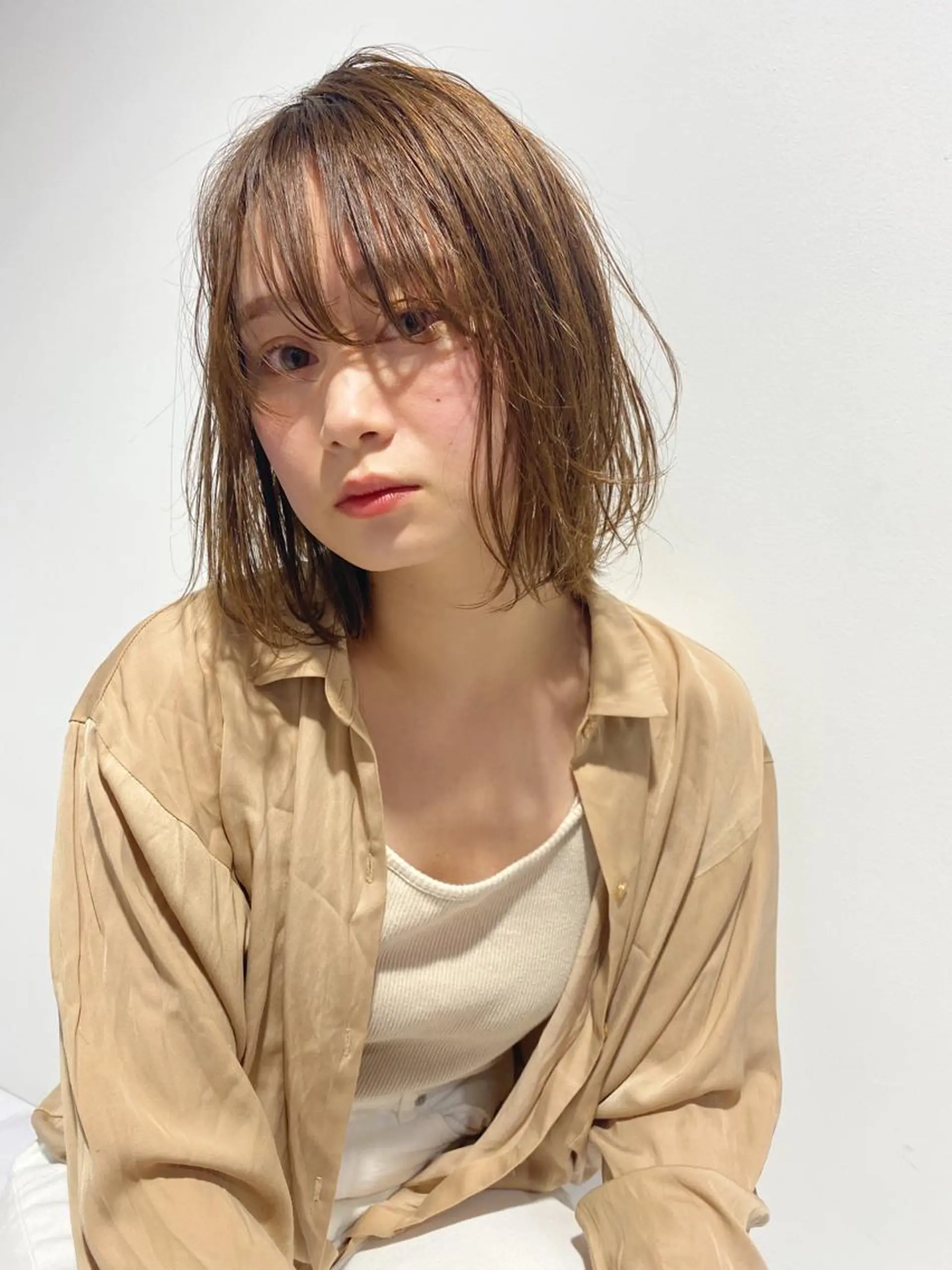 ショート カラー パーマ ボブ 新井 広之のヘアスタイル