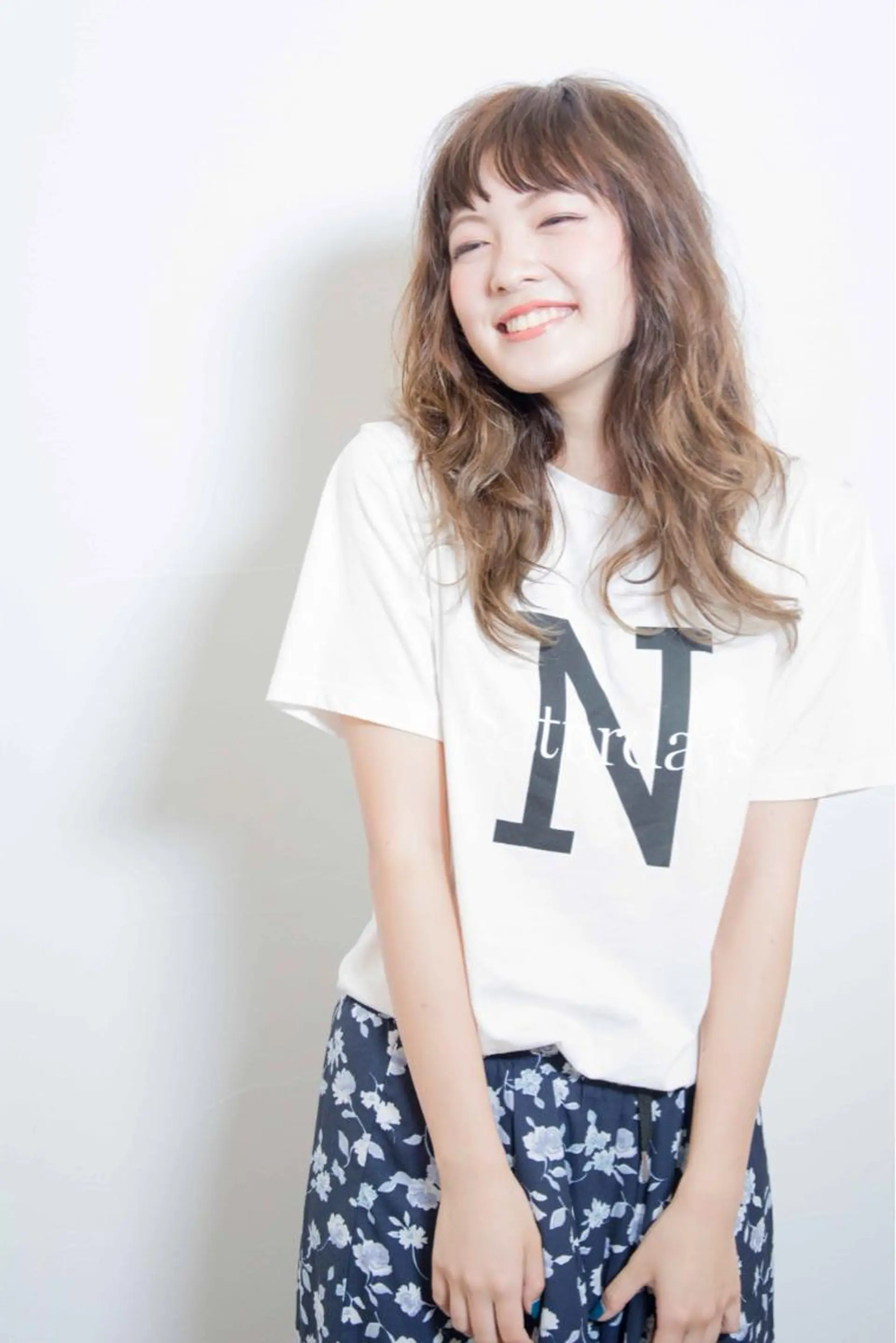 セミロング カラー パーマ La Ruelle 江曽島店/髪質改善のヘアスタイル