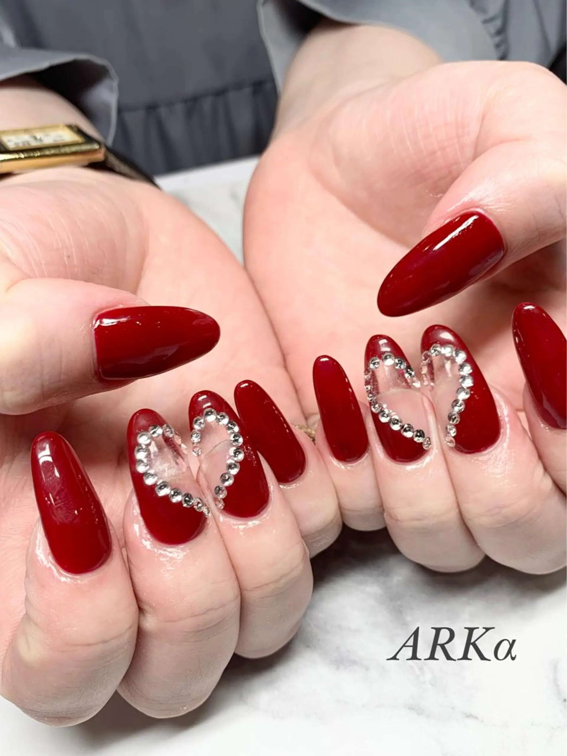 ロング ネイル ハンドネイル Nailsalon ARKαのネイルデザイン