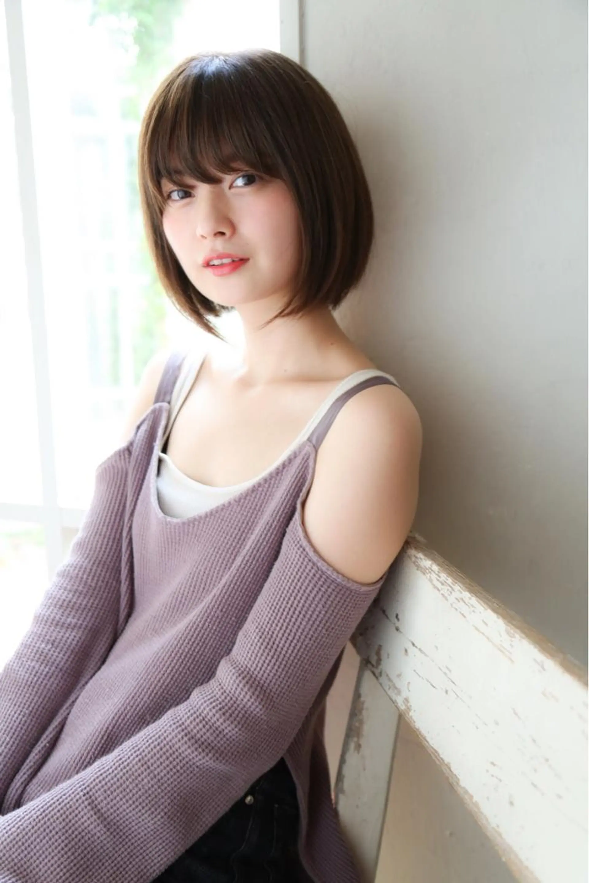 ショート カラー パーマ 野崎 ひかりのヘアスタイル