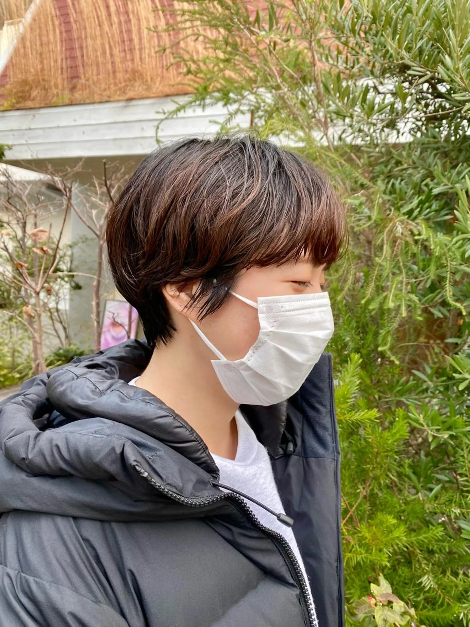 ショート パーマ ヘアアレンジ ショートヘア BELLA阿部野 TOMOMIのヘアスタイル