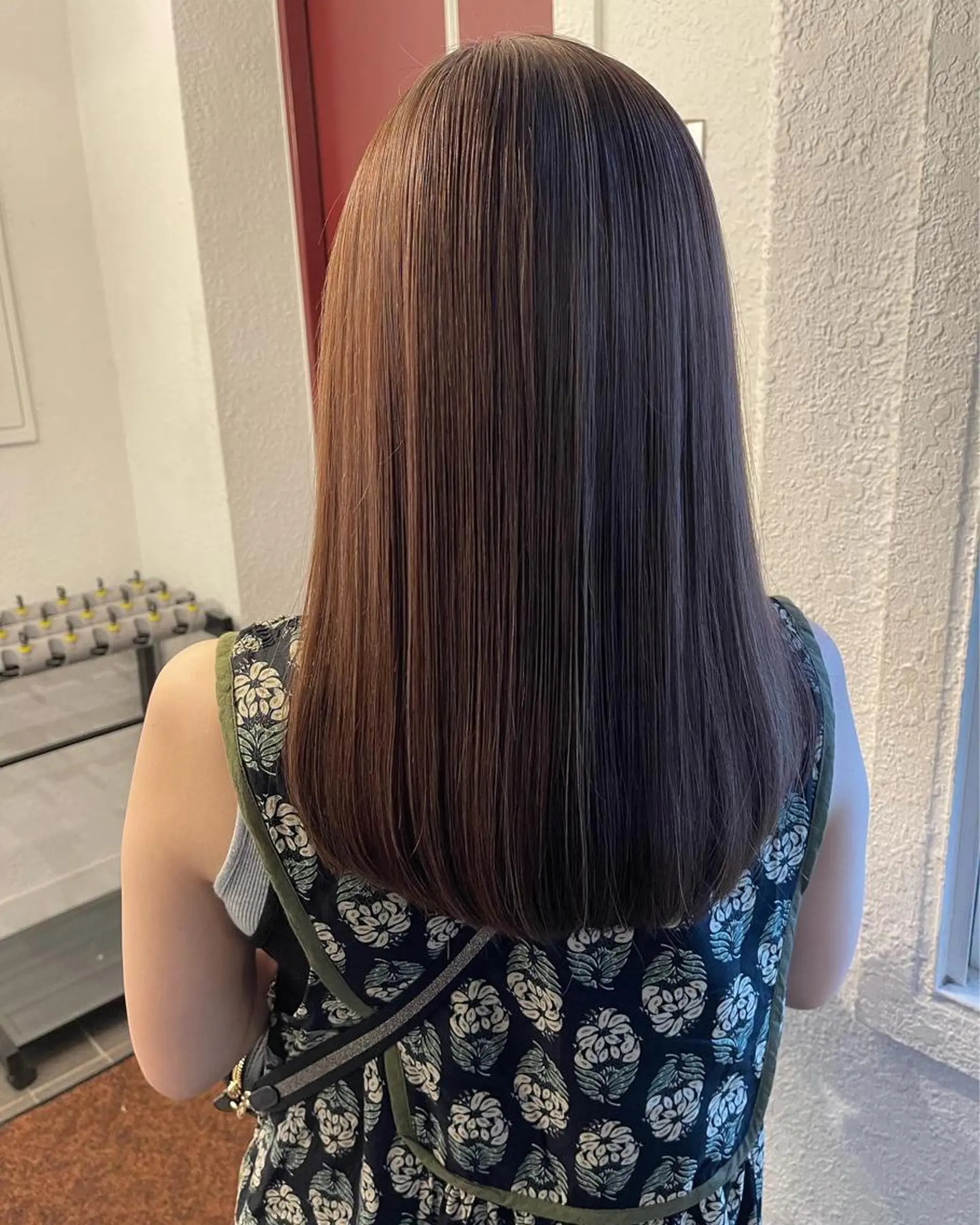 ミディアム カット ヘアカラー トリートメント 竹下 了史のヘアスタイル