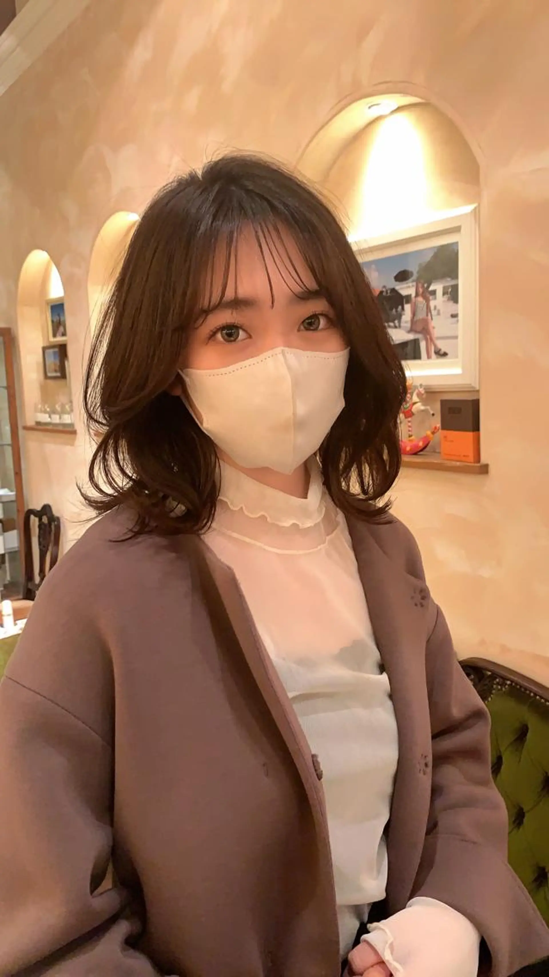 ミディアム くびれヘア カットモデル/ 大森弘貴のヘアスタイル