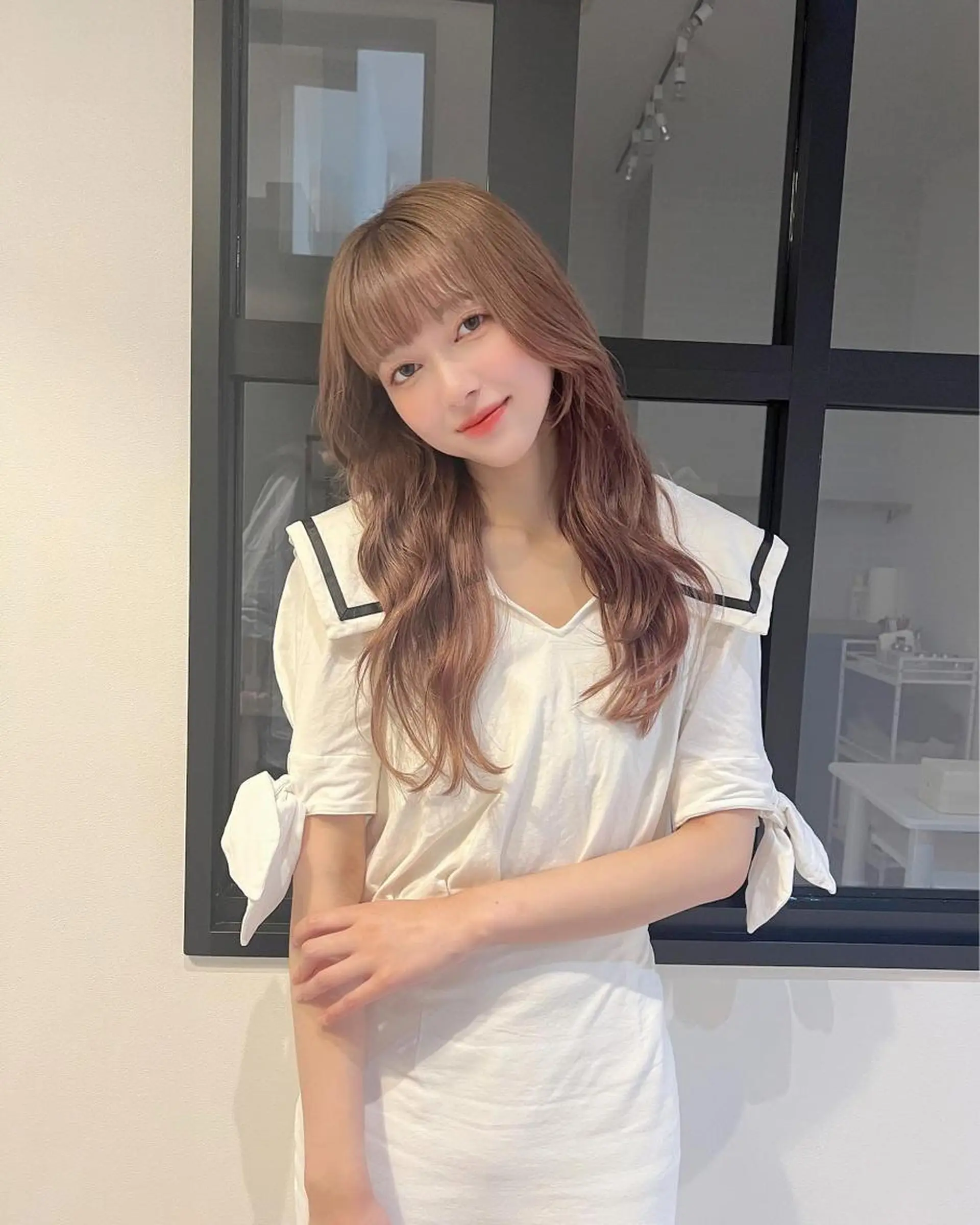 ロング カラー ヘアアレンジ 顔まわり職人🇰🇷 韓国ヘア/KAITOのヘアスタイル