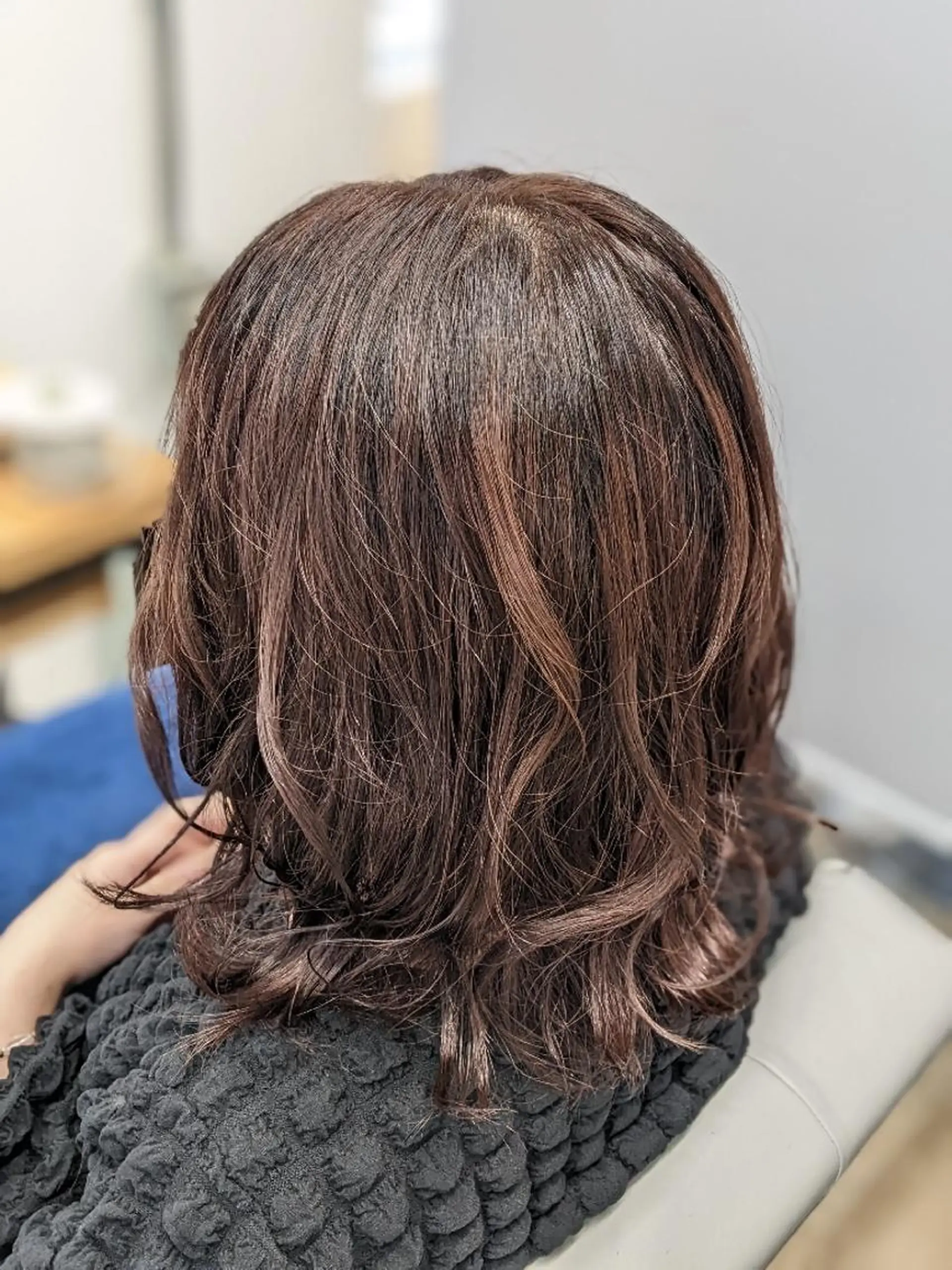 ミディアム カラー ブラウンカラー ピンクカラー Kokeshi/吹上 /Rymlhairのヘアスタイル