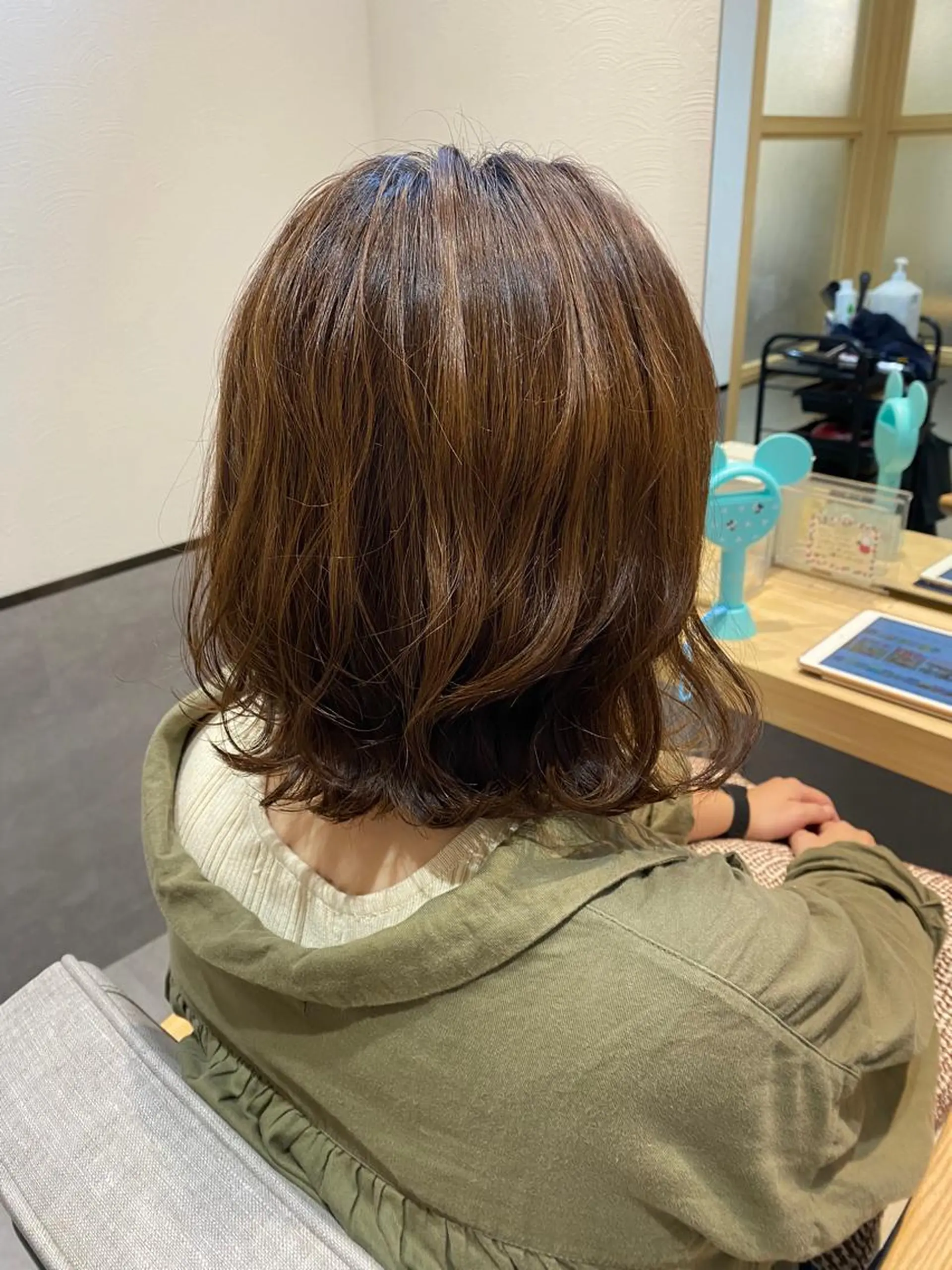 ミディアム ヘアアレンジ カット ヘアセット やまぐち あやみのヘアスタイル