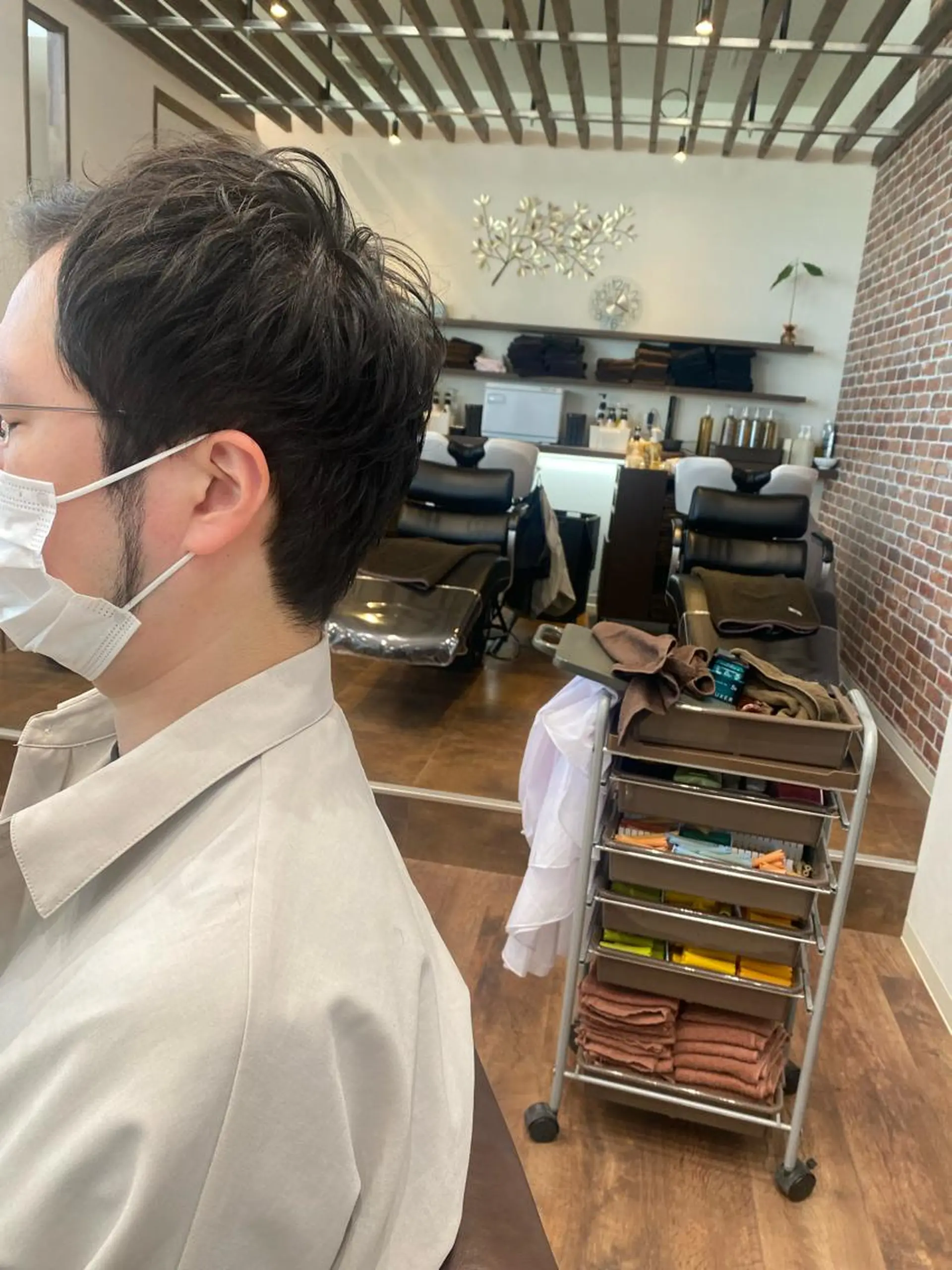 ショート メンズ 大輪 日向子のヘアスタイル