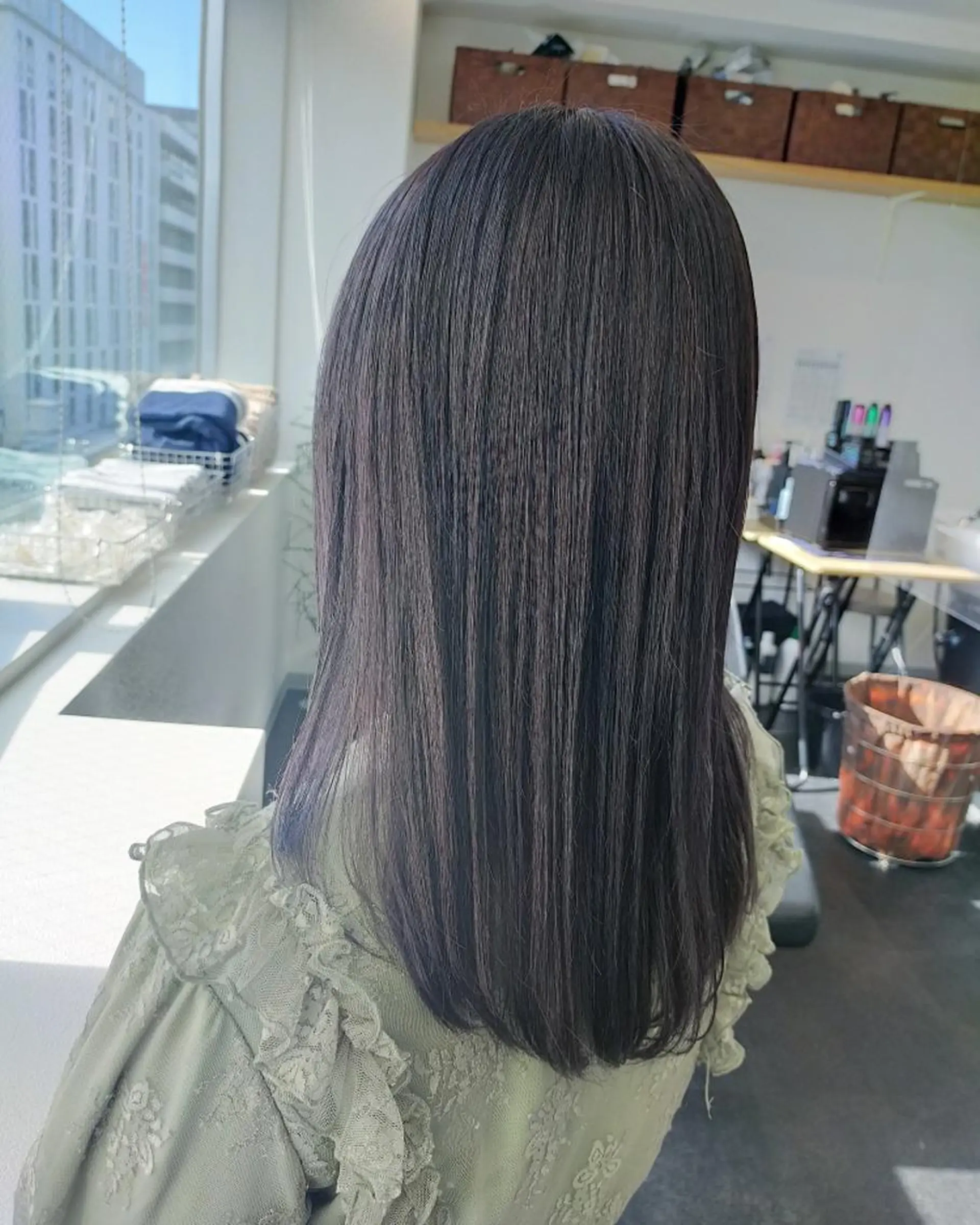 ロング カラー ラベンダーカラー RU RIのヘアスタイル