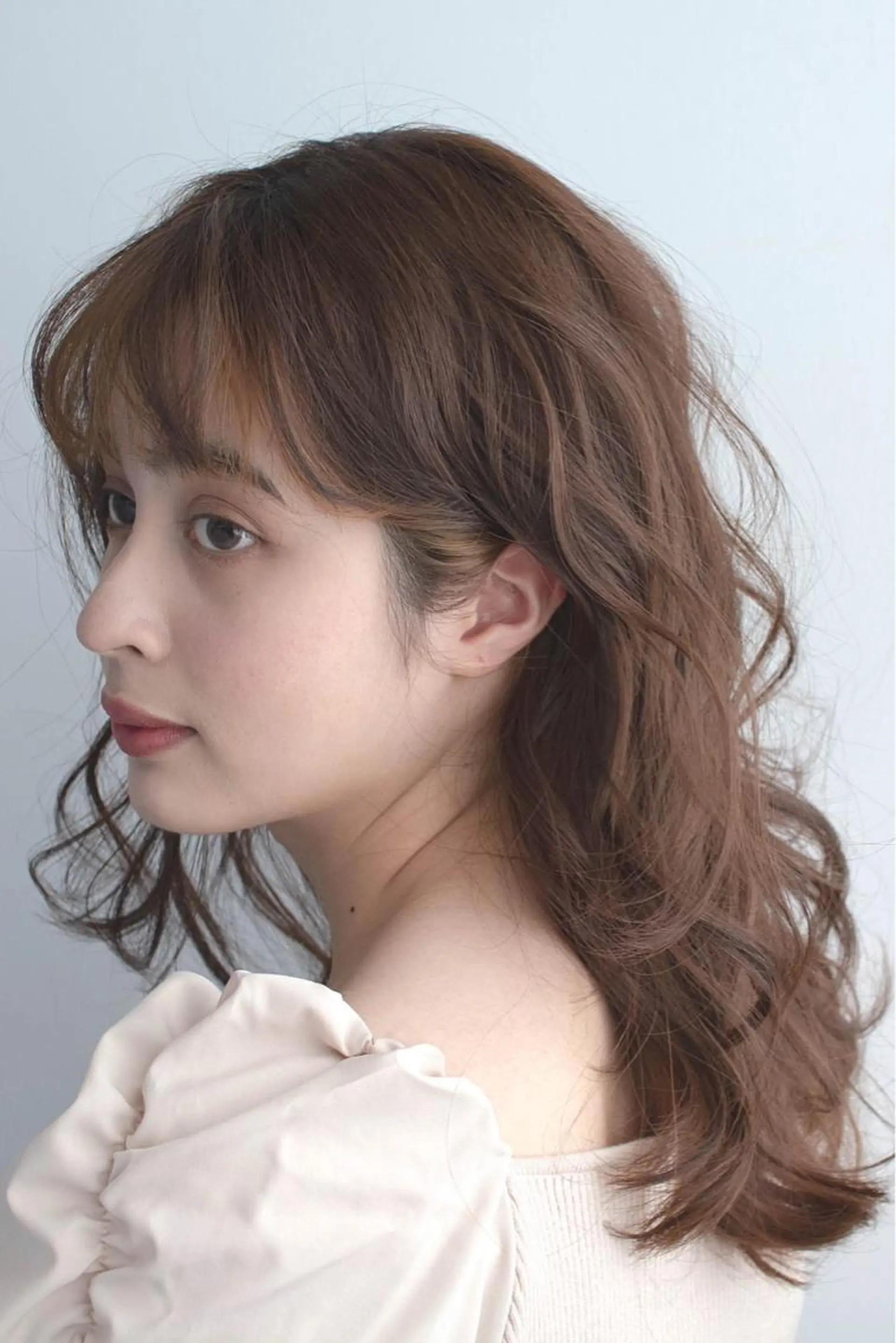 セミロング パーマ Lapa ケンショーのヘアスタイル