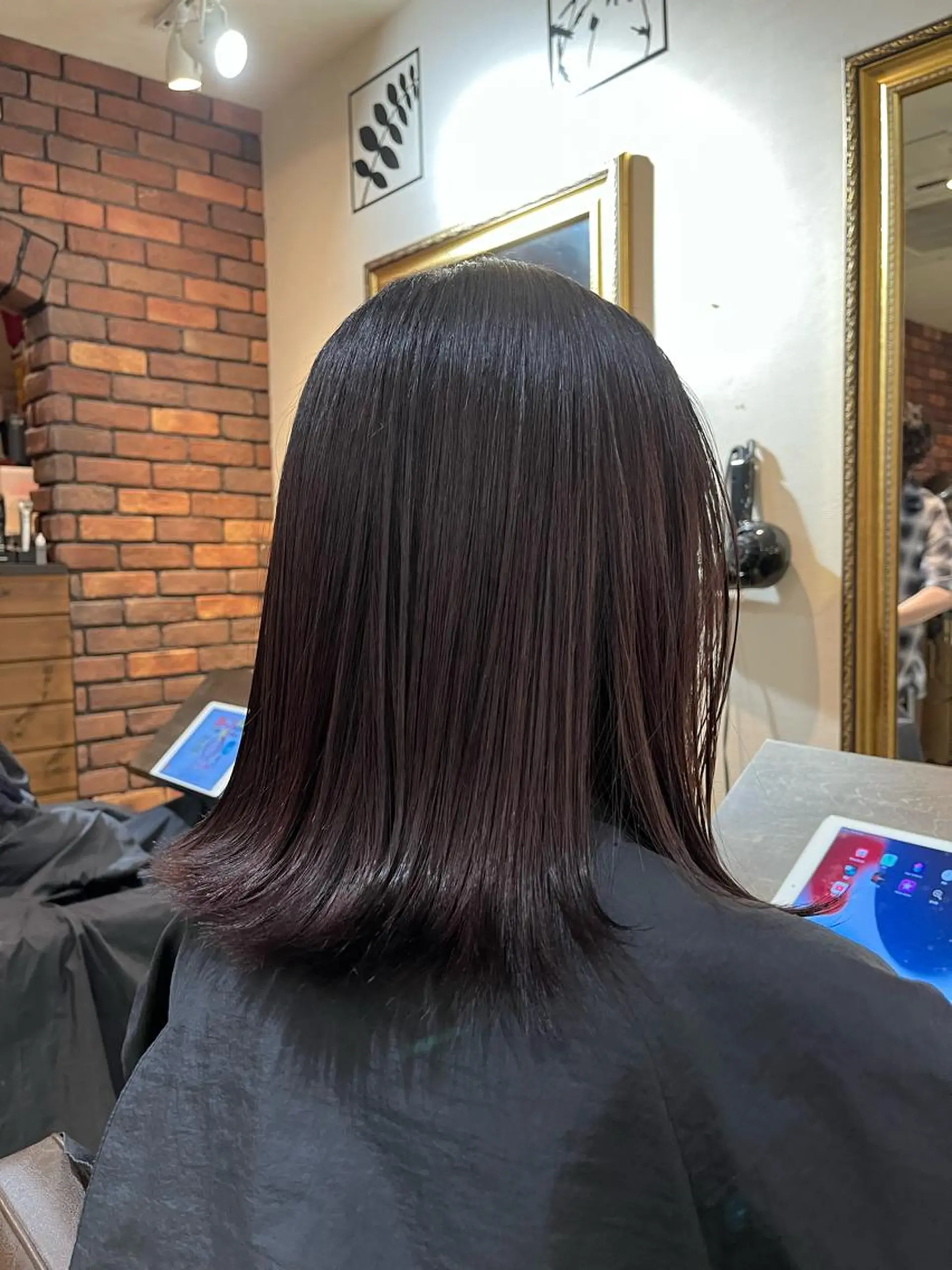 ミディアム カラー ブリーチ ブリーチなしカラー 縮毛矯正 ヘアカラー 中園康 /カラー/ブリーチのヘアスタイル