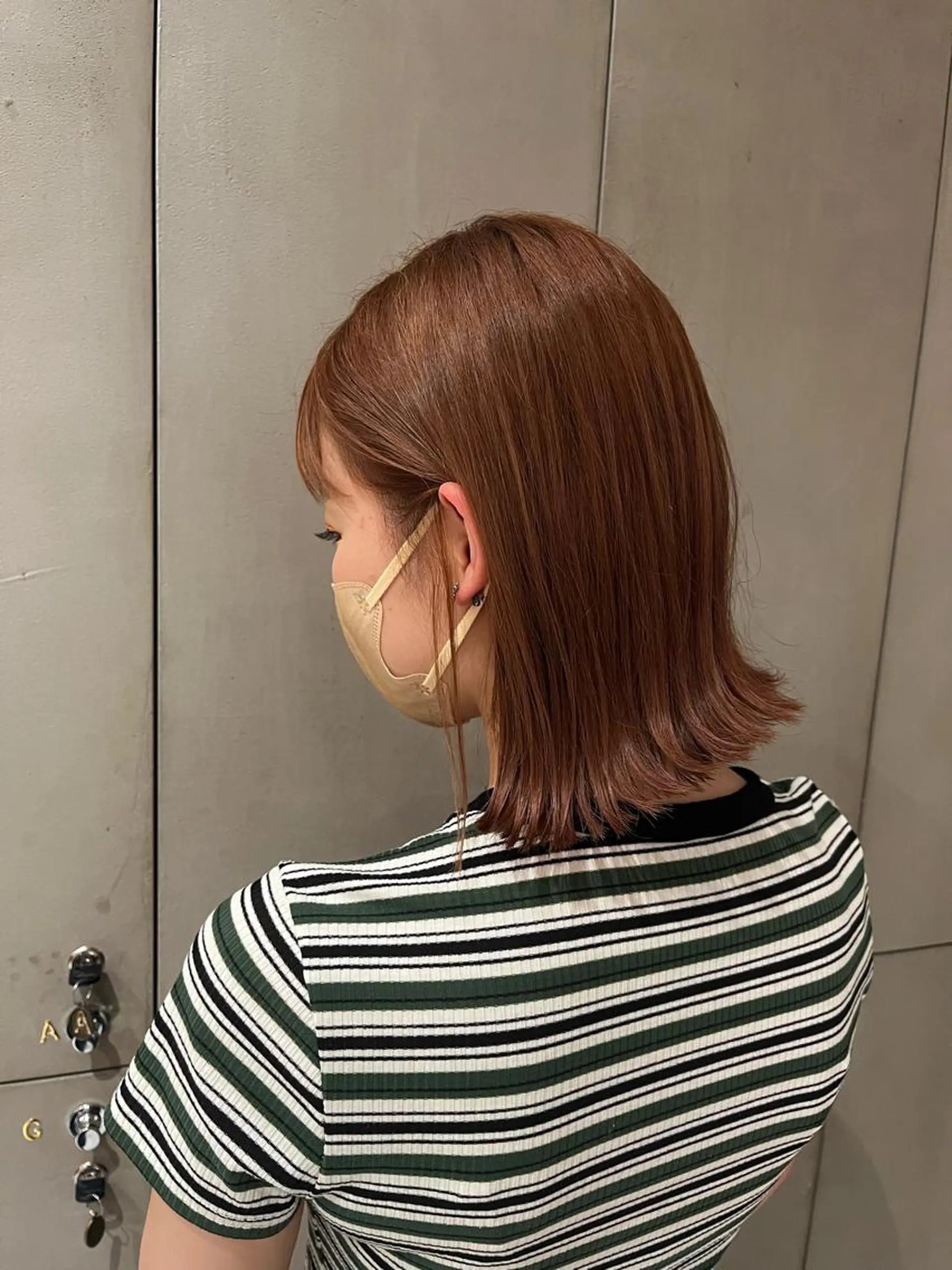 ミディアム ボブ 米山 莉緒のヘアスタイル