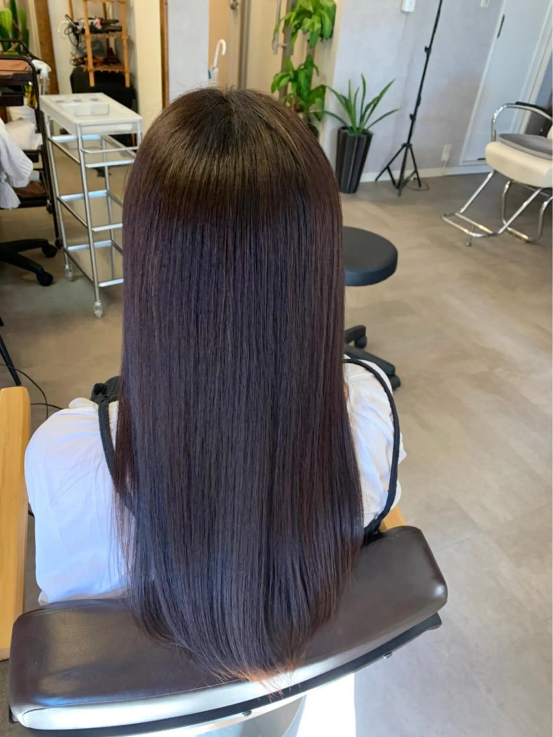 ロング 髪質改善 トリートメント ヘアカラー トリートメント ヘアセット 髪質改善/ストレート /オリーブ/堀内浩和のヘアスタイル