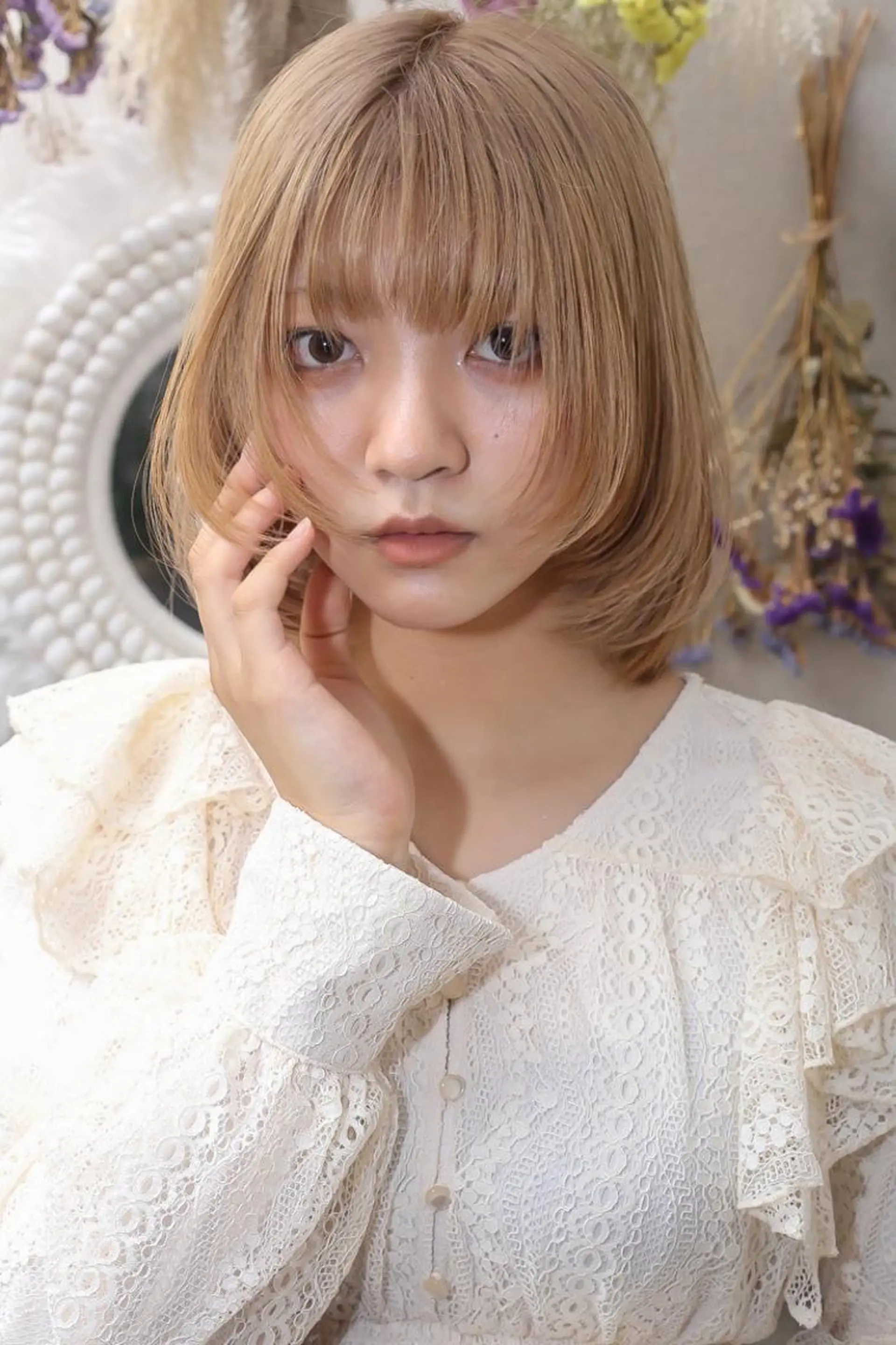 ミディアム 伊藤 裕貴のヘアスタイル