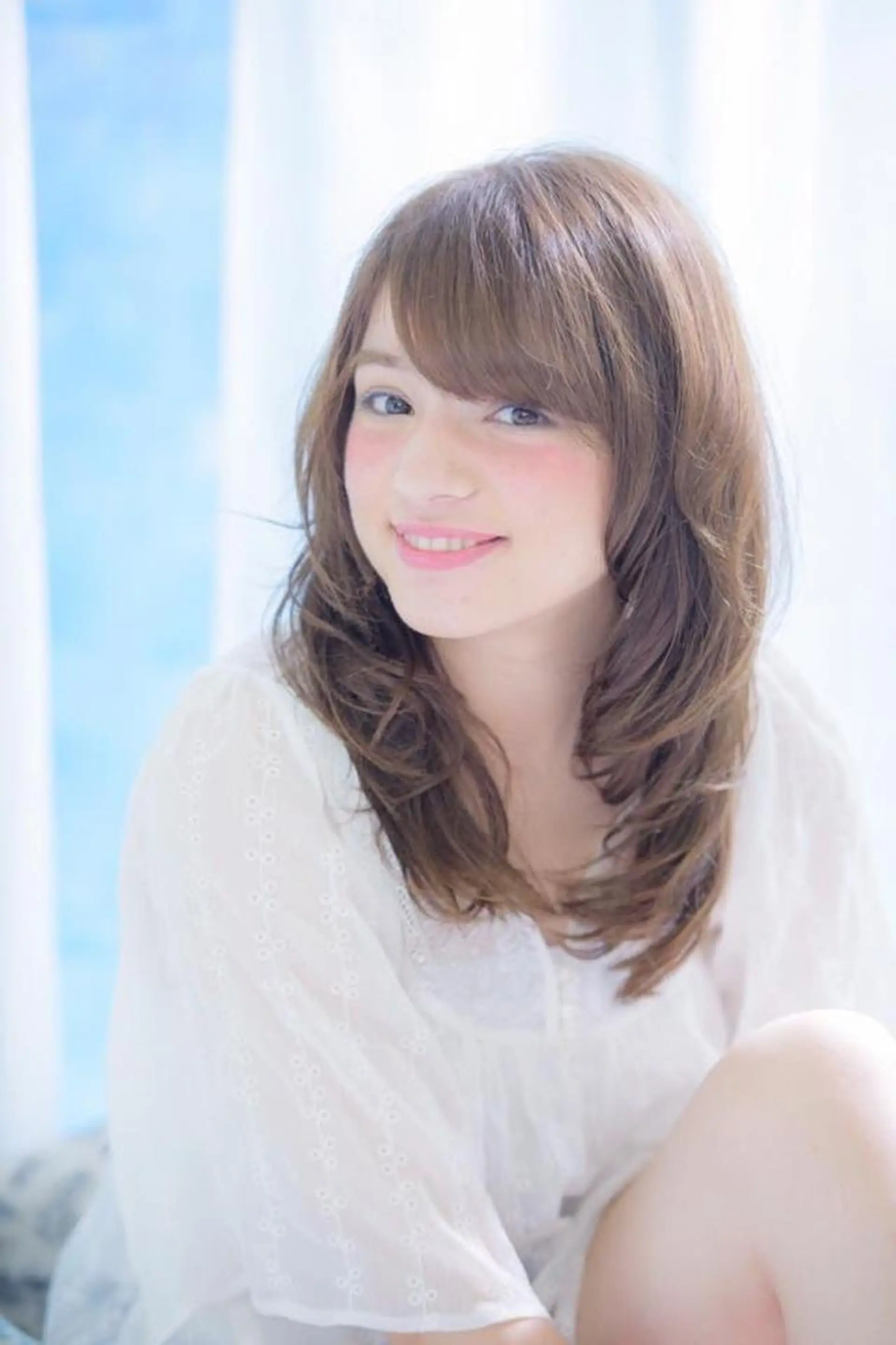 セミロング カラー 透明感カラー 外国人風カラー パーマ×ウルフカット koya☆のヘアスタイル