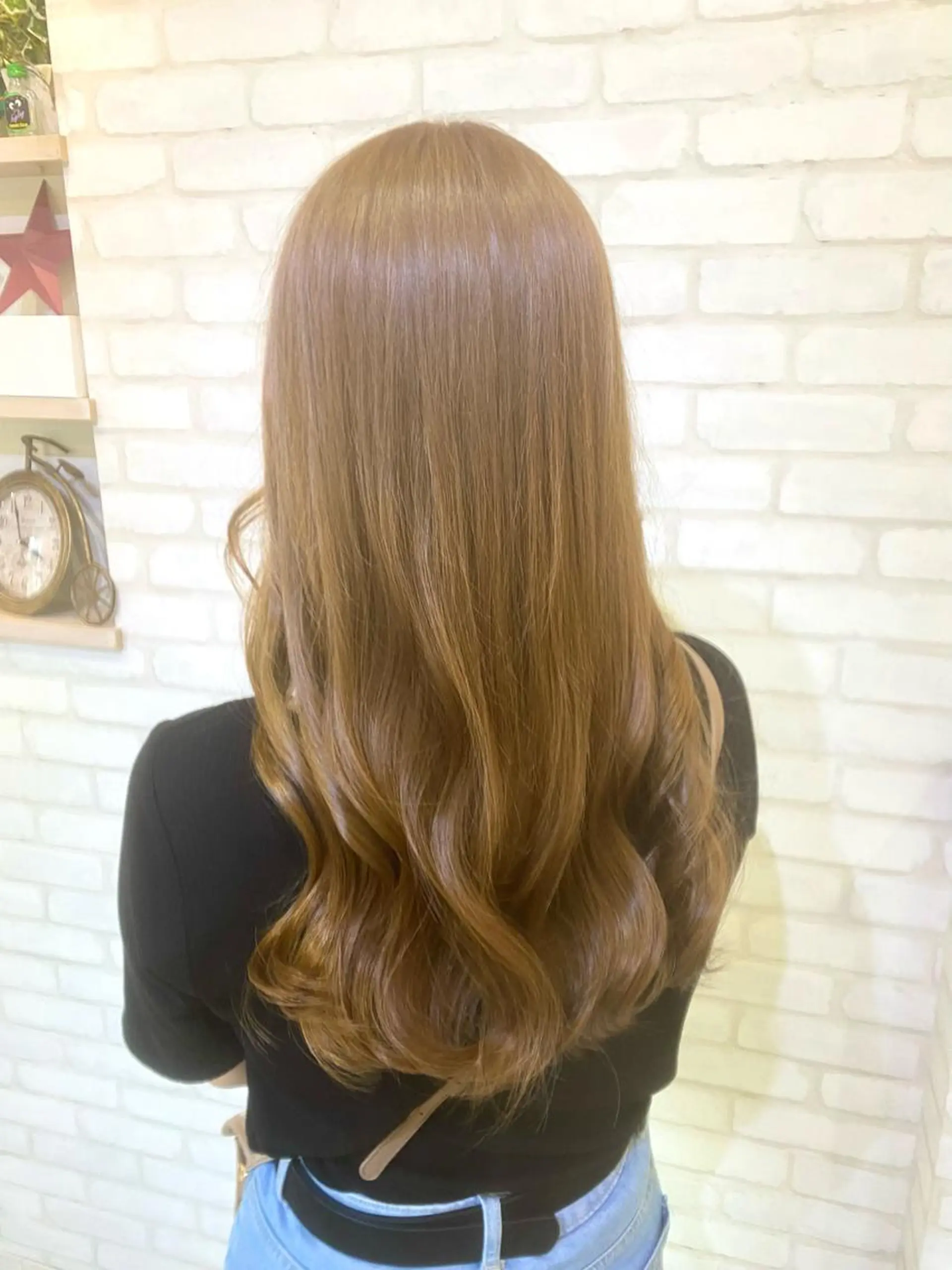 ロング カラー ベージュカラー ブリーチ 透明感カラー ミルクティーベージュ 🎀暖色/オリーブ カラー🎀seinaのヘアスタイル